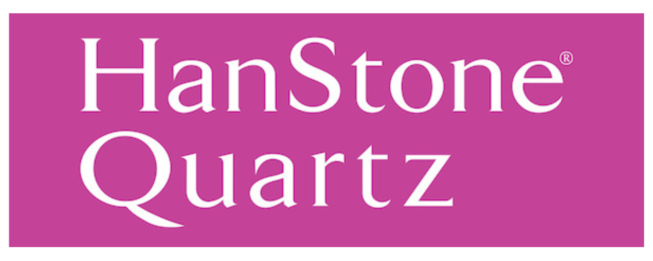 HanStone Quartz logo on a purple background.