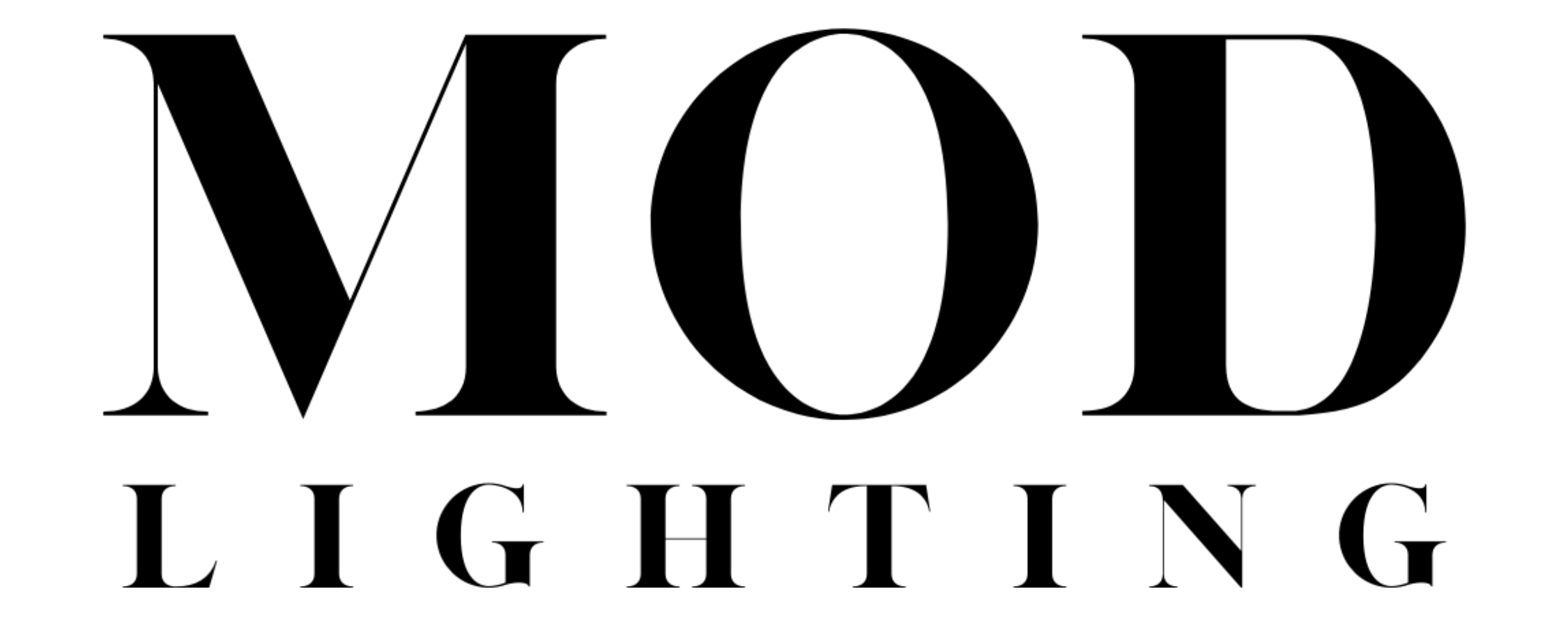 Text "MOD LIGHTING" in bold, capital letters.