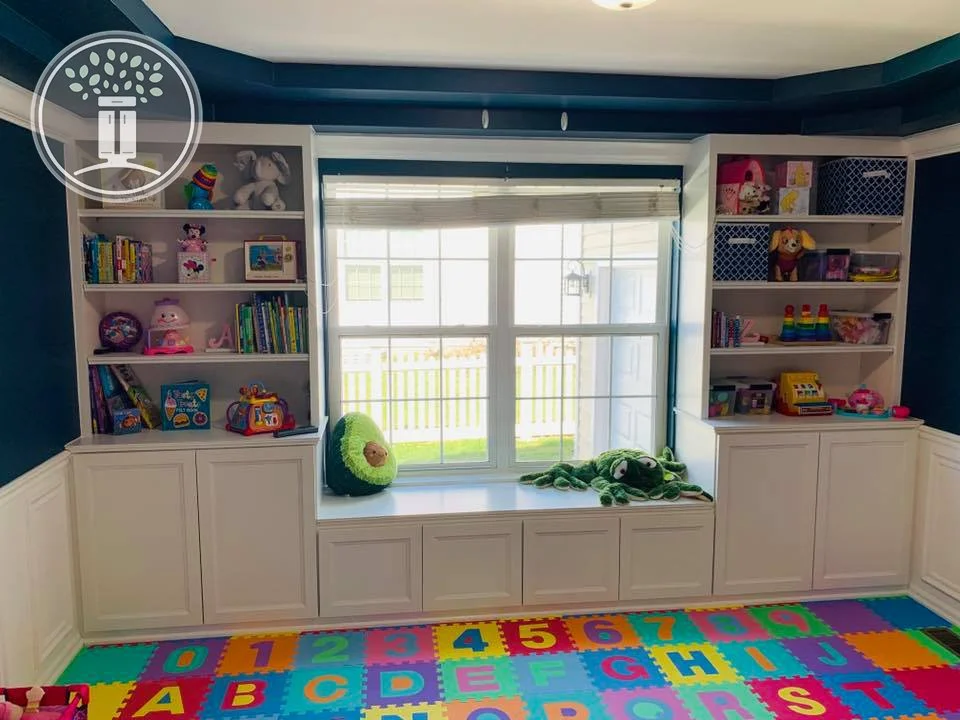 Built-In Storage in Play Room