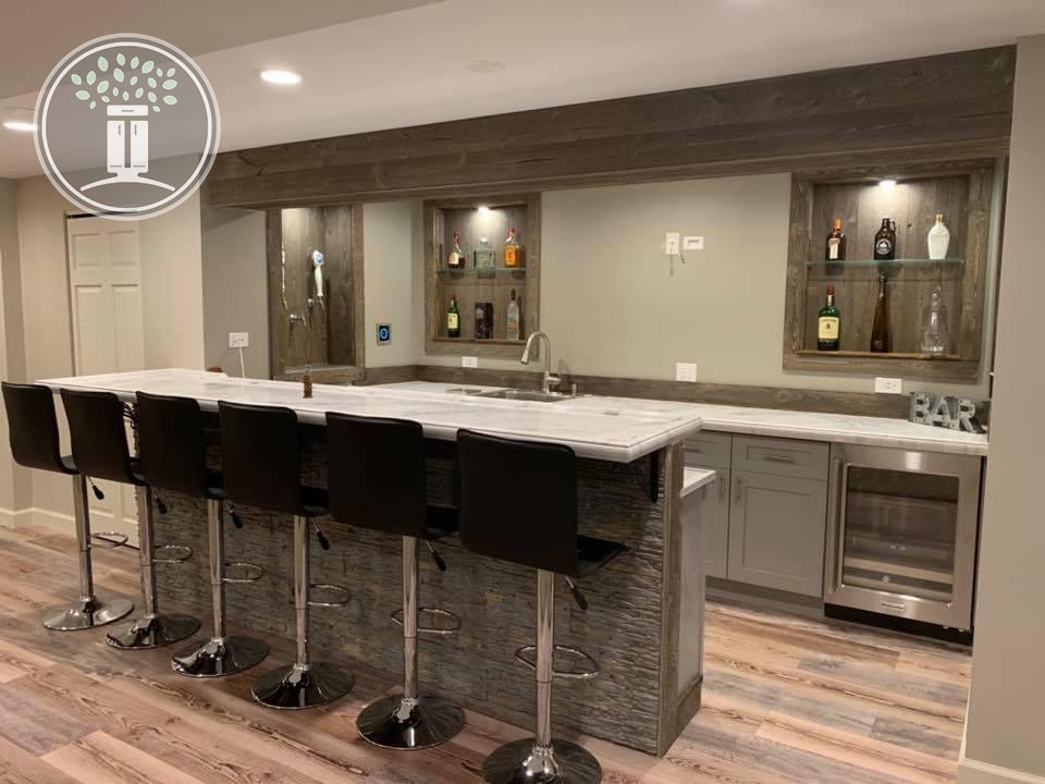 Basement Bar with Seating
