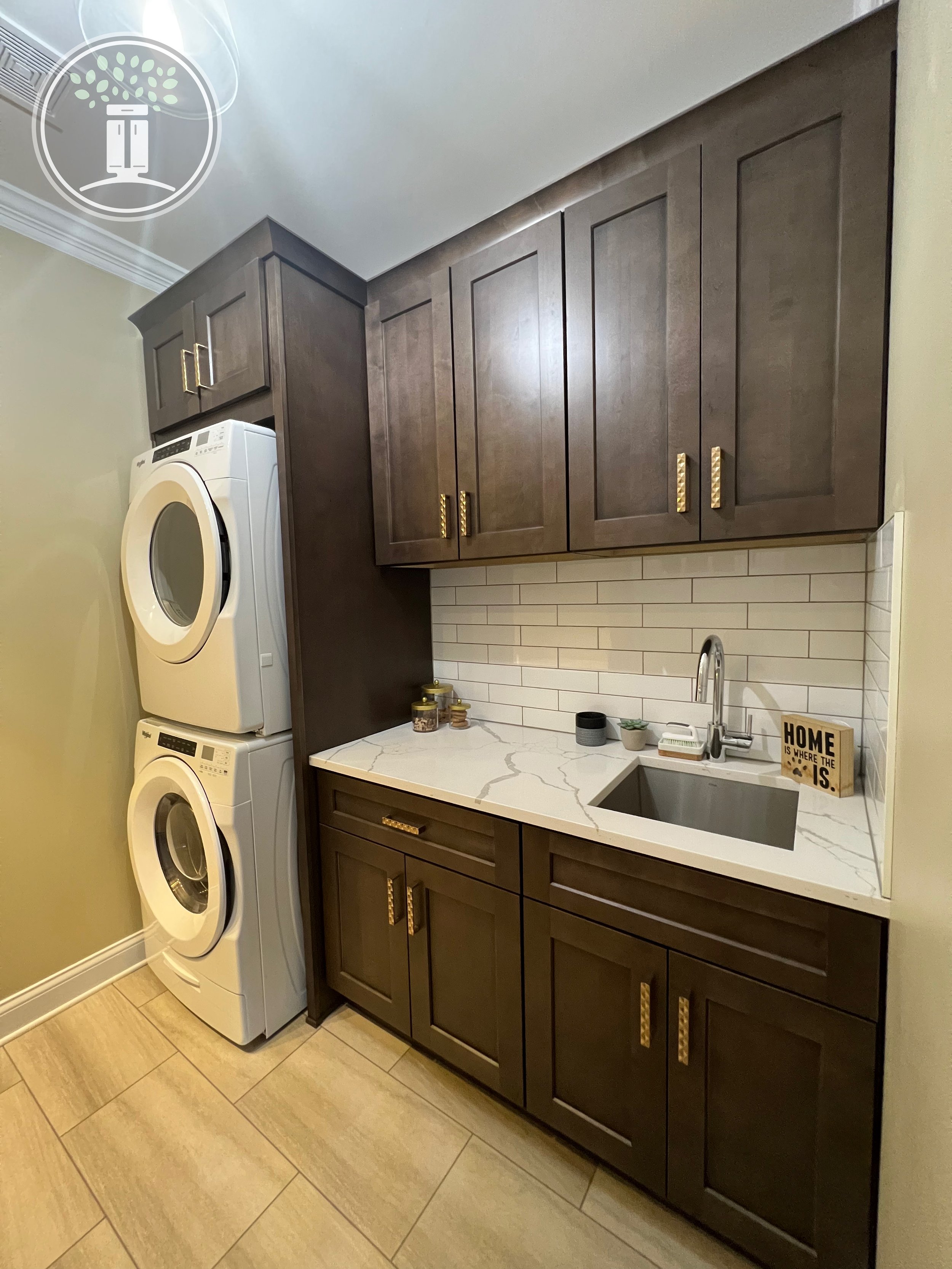 Laundry Room with Cabinet Storage
