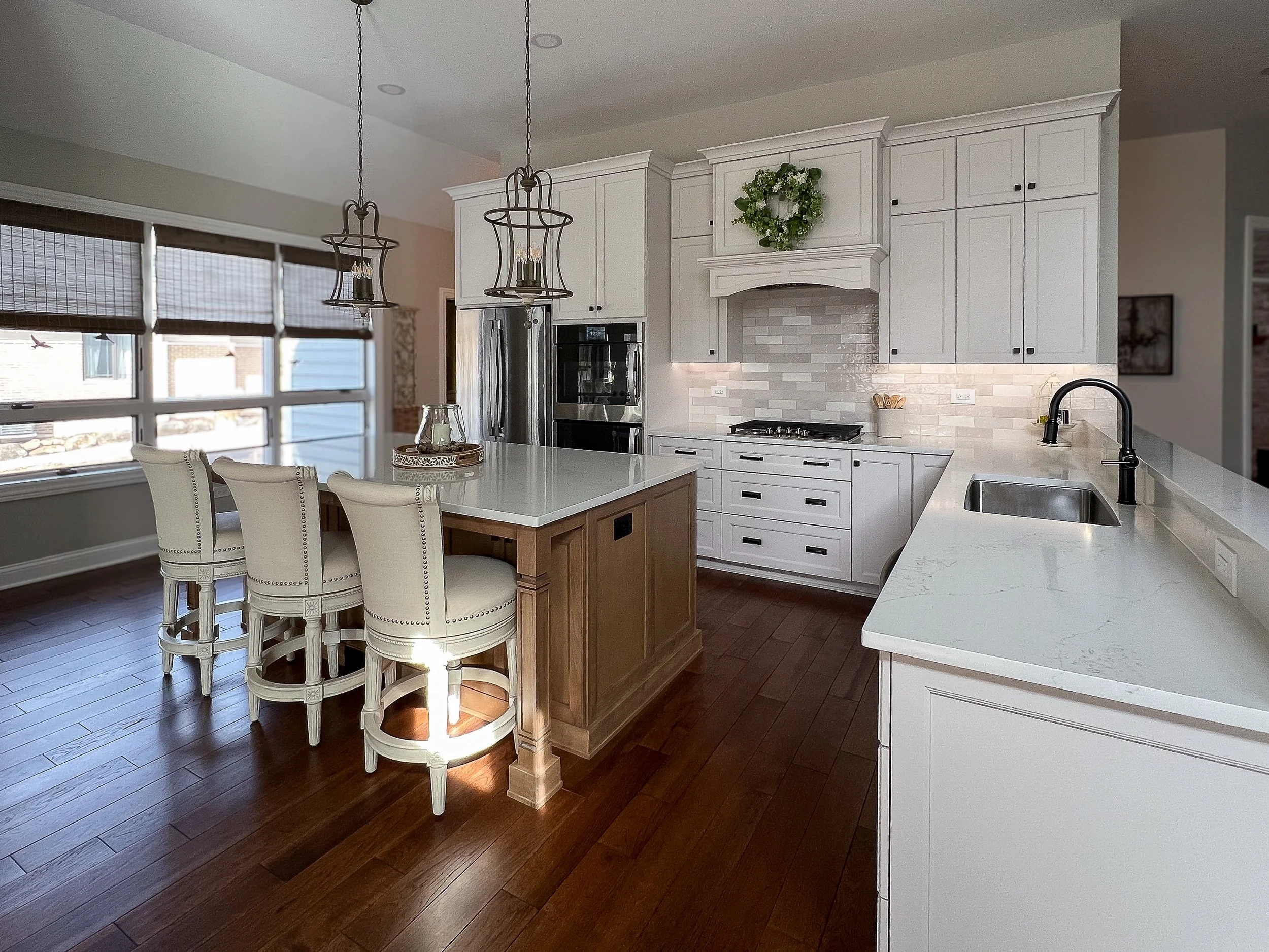 Layout Reimagined: Kitchen & Fireplace