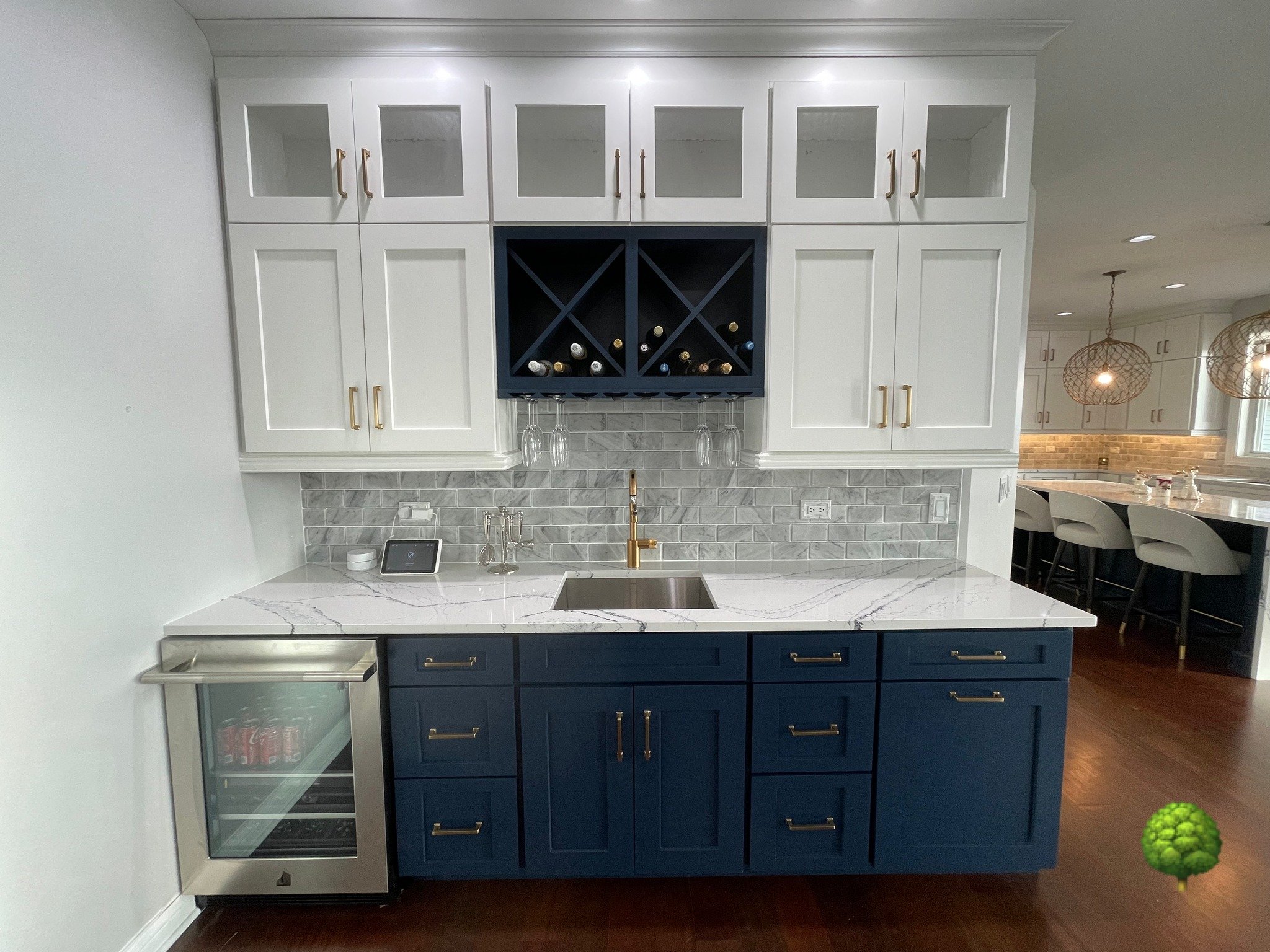 Wine Glass Under-Cabinet Storage