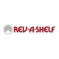 Rev-A-Shelf logo with circular emblem and red text