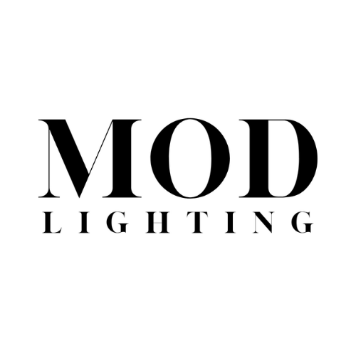 Mod Lighting logo in bold black font on a white background.