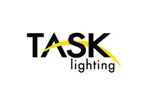 TASK Lighting logo with yellow arc