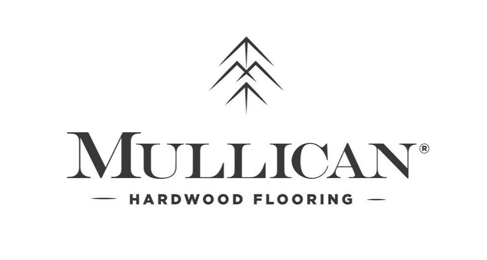 Mullican Hardwood Flooring logo with stylized tree graphic