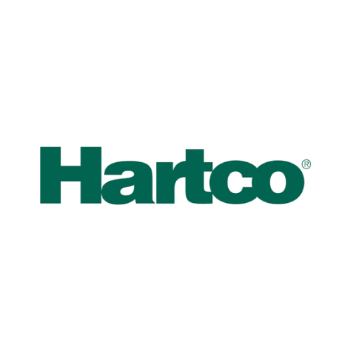 Hartco logo, green text on white background
