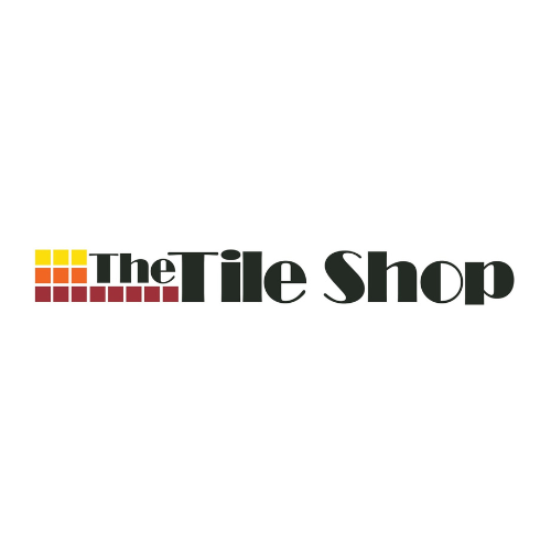 The Tile Shop logo with red and yellow tile graphic