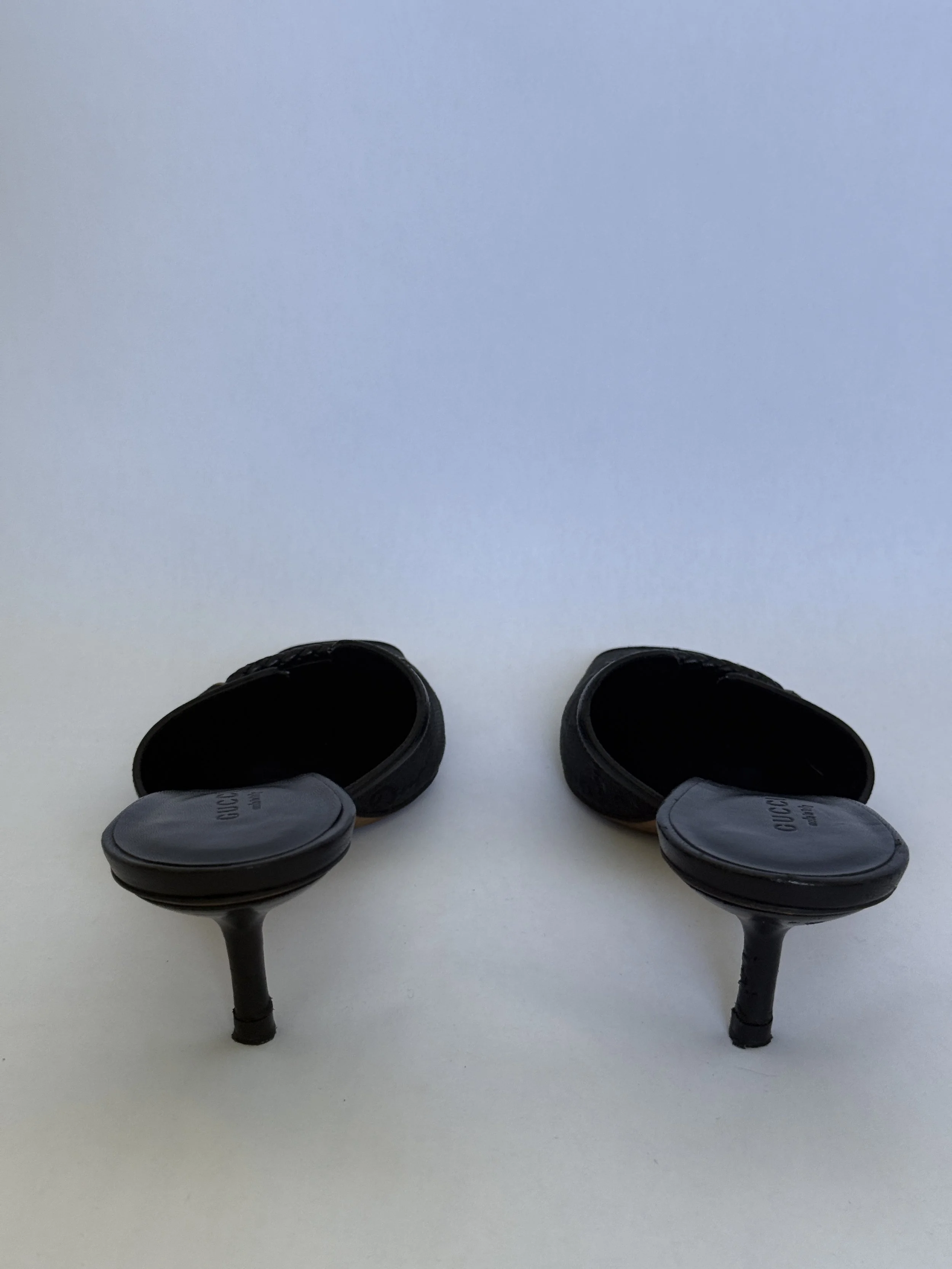 Archival Gucci Tom Ford Era GG Monogram Mules