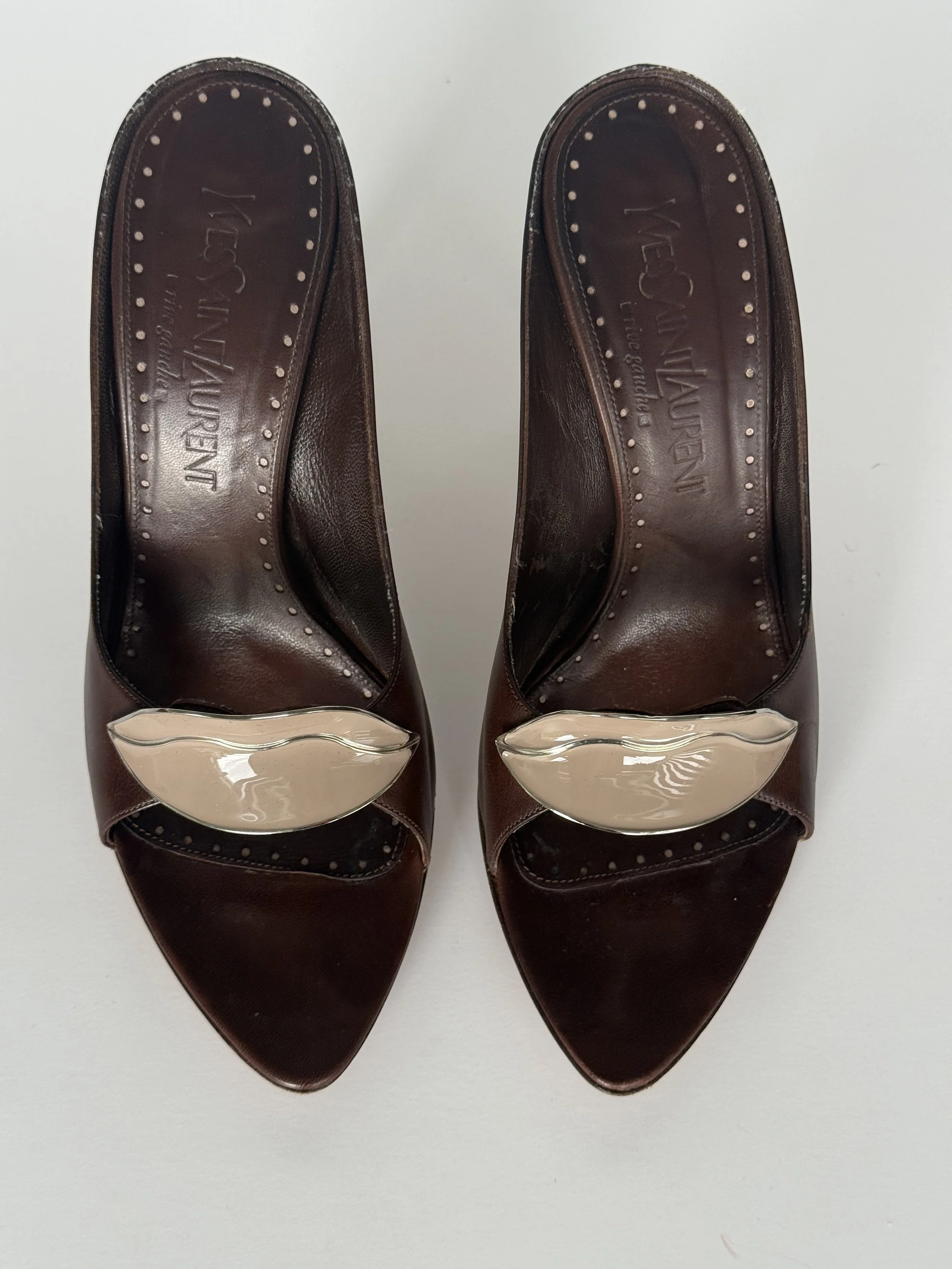 Yves Saint Laurent Lips Mules - Archival (RARE)