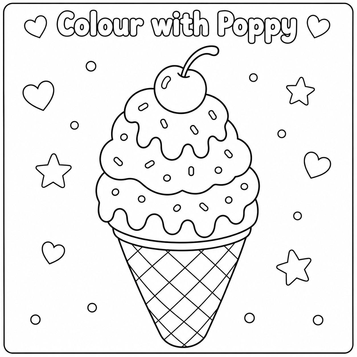 Ice Cream with Cherry on Top