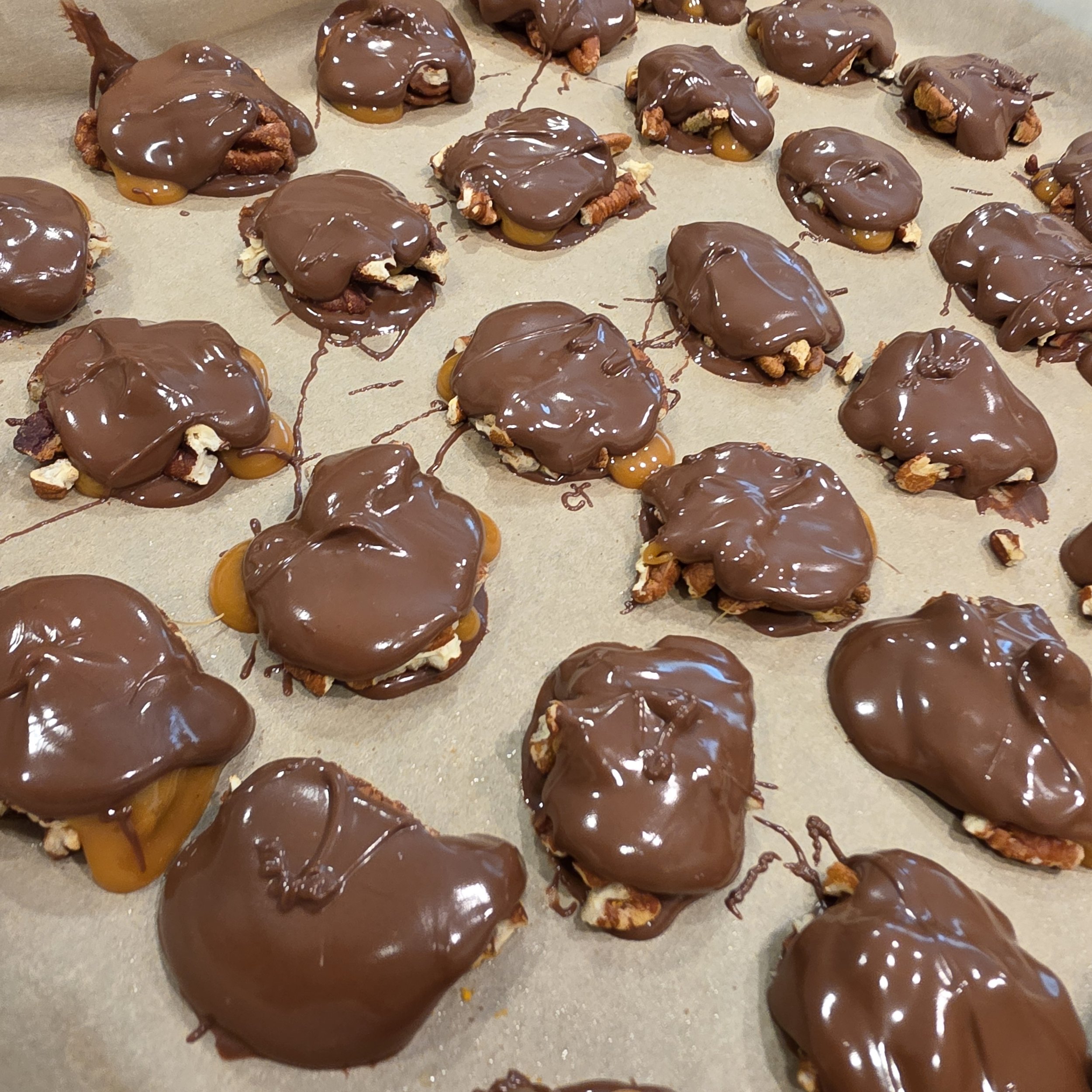 Salted Caramel Pecan Clusters