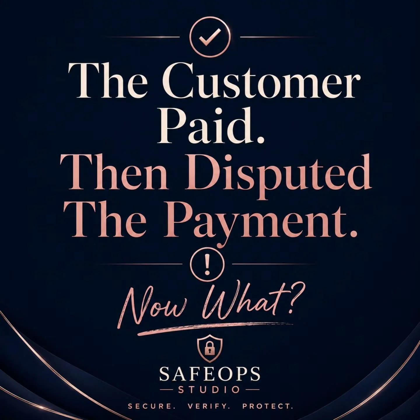 🚨 Small Business Owners: One Payment Dispute Can Cost More Than You Think

Many business owners assume that invoices, receipts, text messages, or emails are enough to protect them if a customer disputes a payment.

Unfortunately, that's not always t