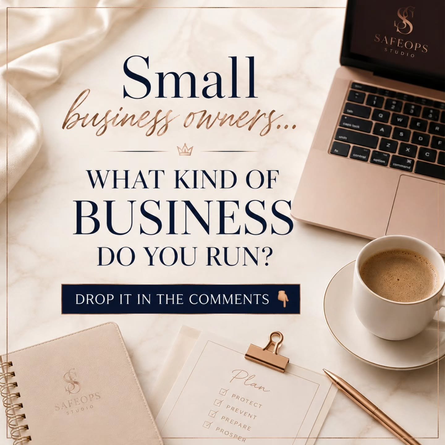Every business has different risks, different systems, and different challenges.

I&rsquo;d love to know what kind of business you own 👀👇

#SmallBusinessOwner #womeninbusiness #entrepreneur #businessprotection #founder