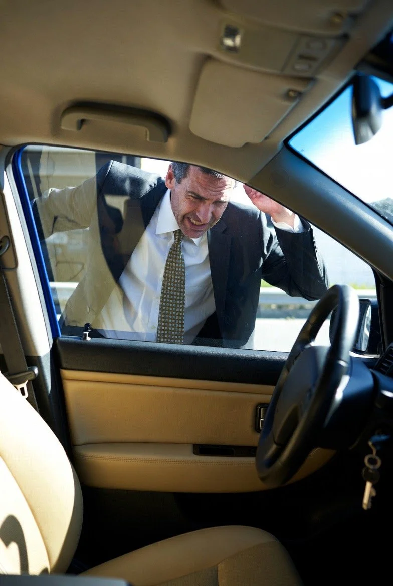 A roadside assistance St. George Utah customer in need of lock out services