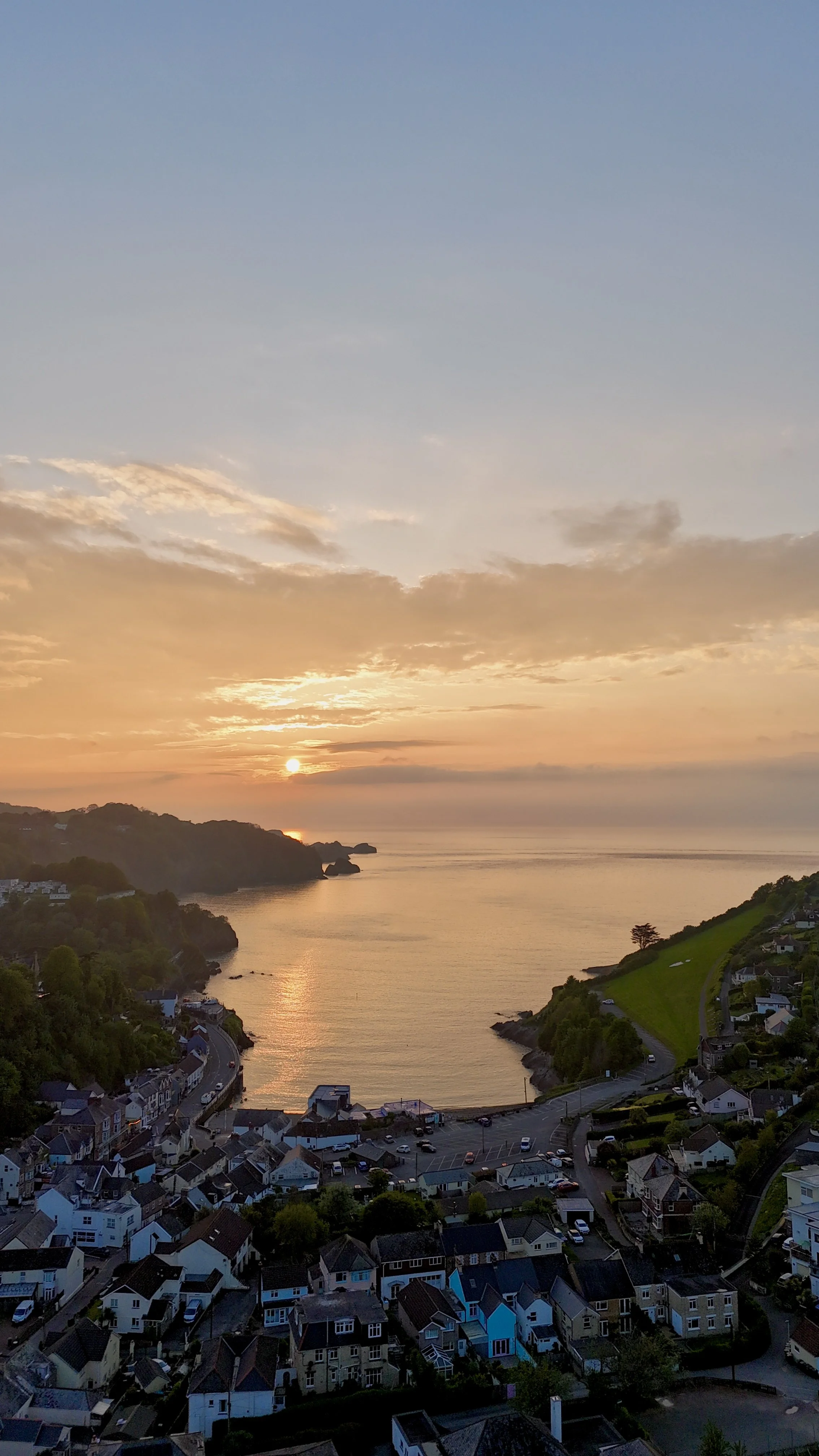 Combe Martin Bat at sunset