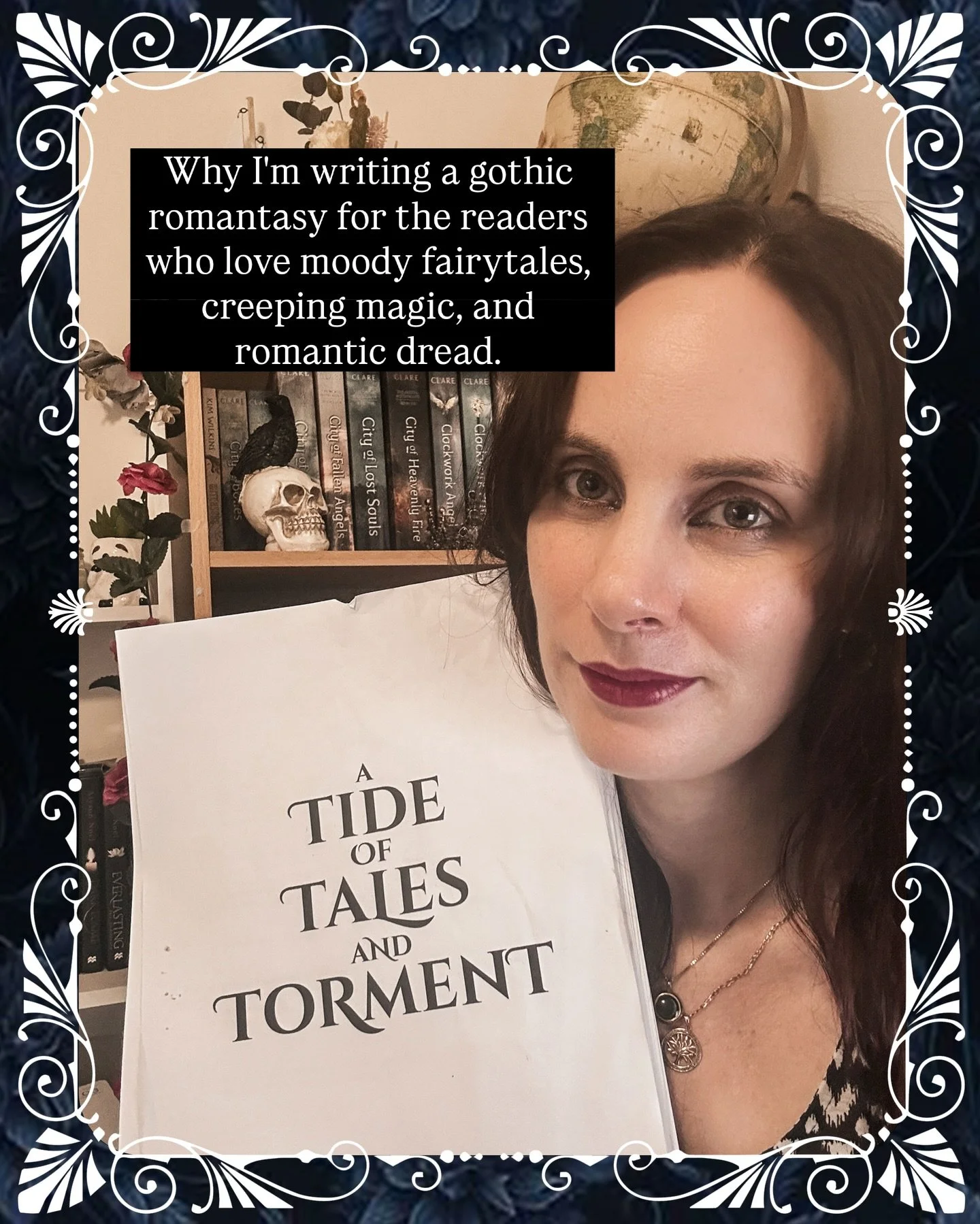 Gothic romantasy readers, you&rsquo;re my people 🖤

Here&rsquo;s what you can expect:

✨ Gothic Coastal Setting
✨ Crumbling Seaside Manor
✨ Sirens and Pirates
✨ Reluctant Allies-to-lovers Tension
✨ Forbidden Romance
✨ Curses and Ocean Magic
✨ 
