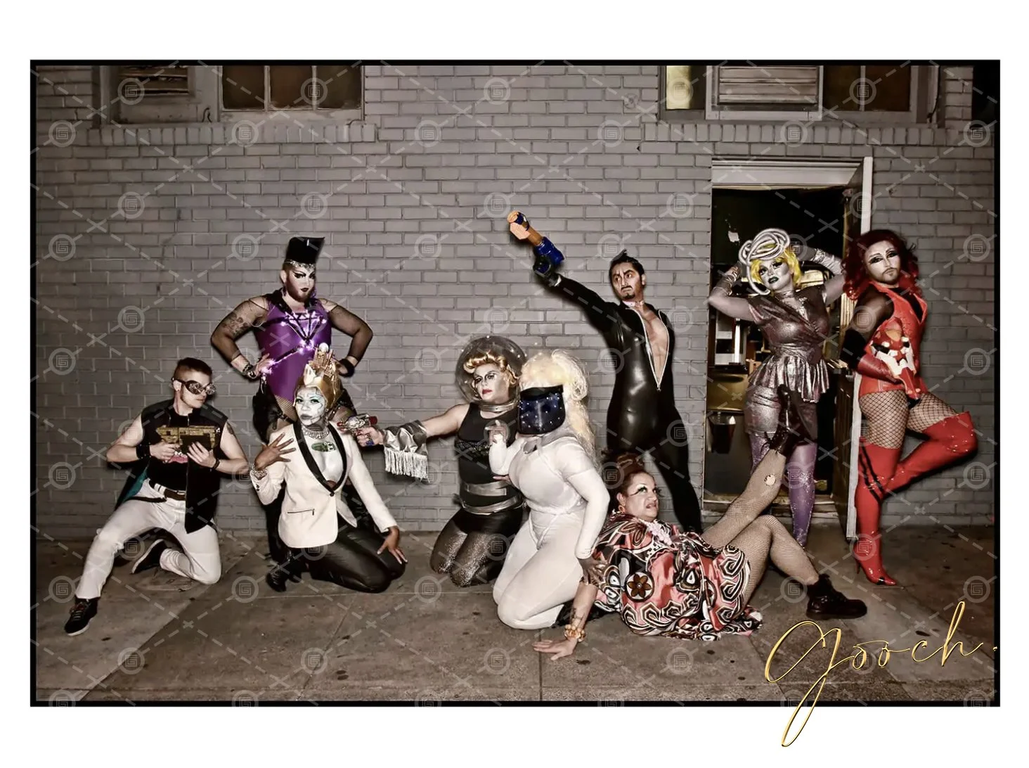 L-R Unknown, LOL McFiercen, KaiKai Bee Michaels, Unknown, Unknown, Rock M Sakura, Tamale Ringwald, Linden Linty, Unknown.jpg