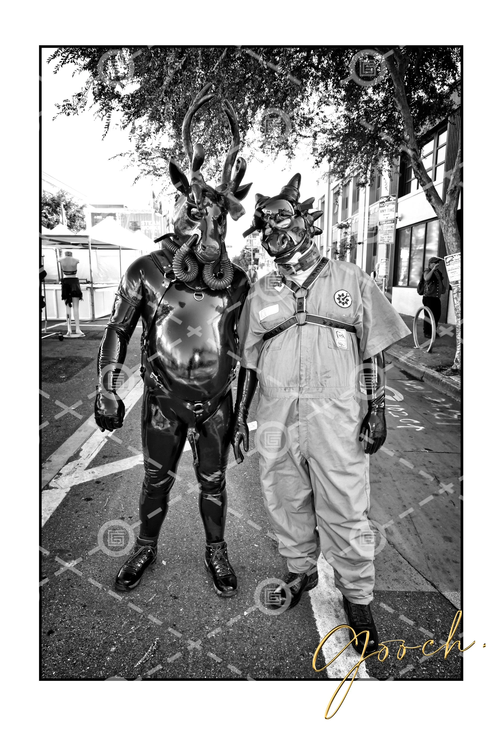 Folsom Street Horned Men. SF, 2017