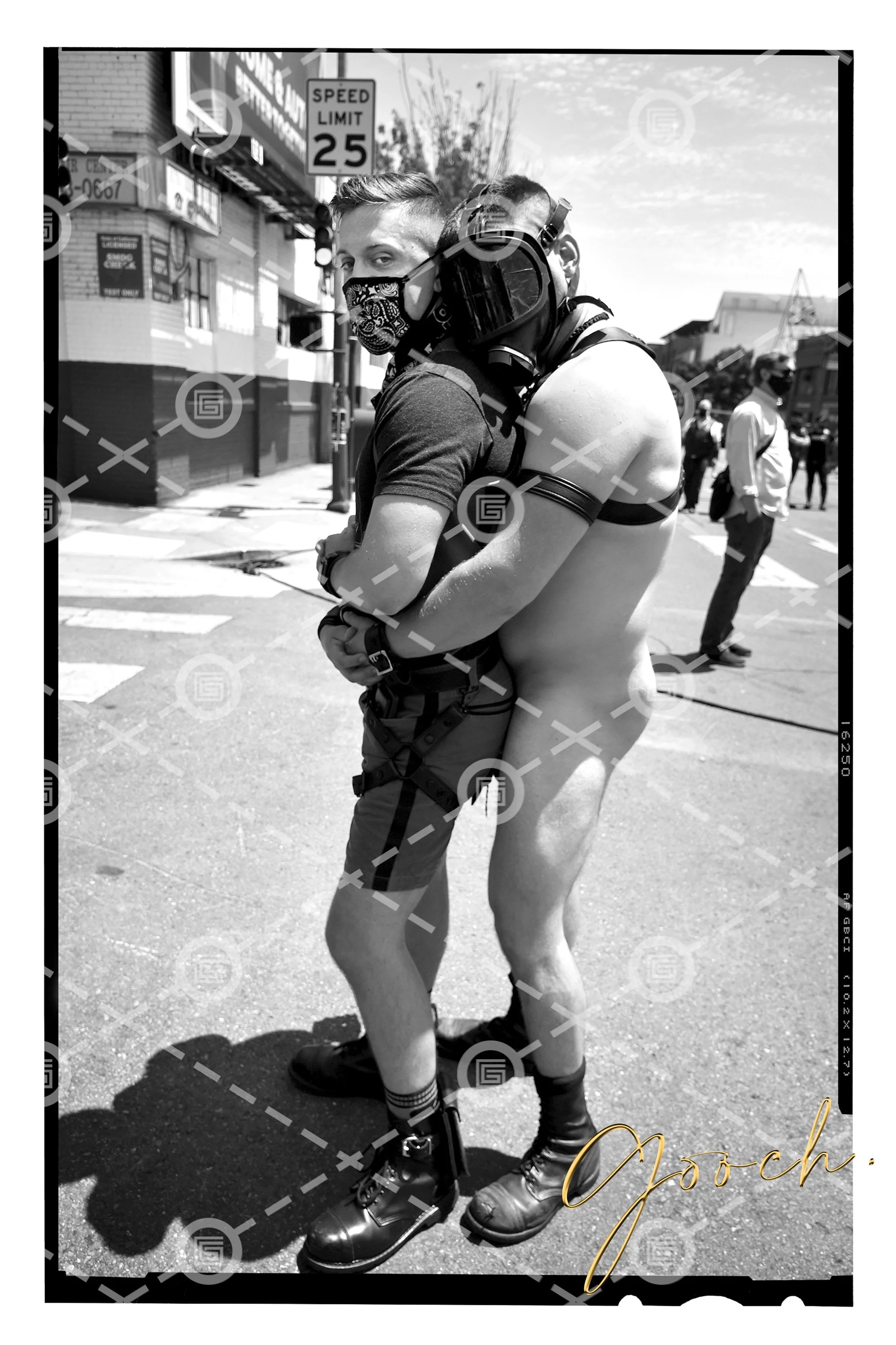 Folsom Street Naked Hug. SF, 2020