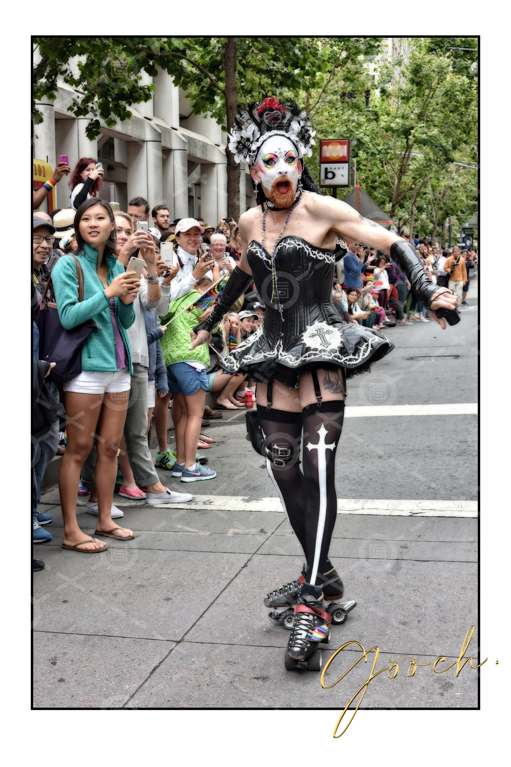 Sister Roller skates. SF Pride, 2015