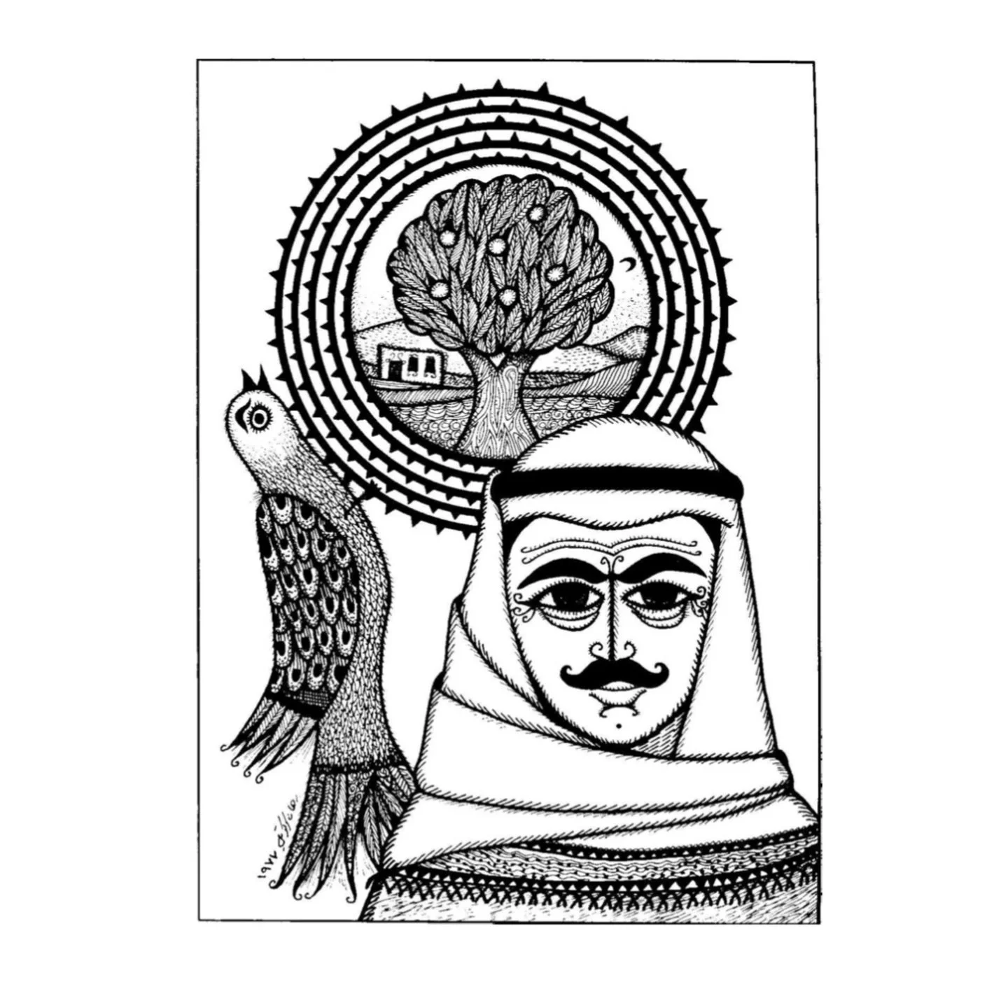 ✼ Burhan Karkutli (1932&ndash;2003).
A powerful graphic voice between Damascus and Germany, rooted in Arabic form and political expression.
- From the Archive.