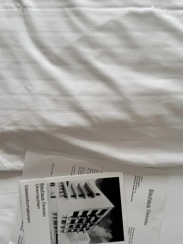 Two days at the Bauhaus Dessau.

In a world increasingly shaped by AI, algorithms and endless digital possibilities, sometimes it feels good to go back to the roots to ideas, materials, shapes, hands and the process of making.
The Bauhaus has always 