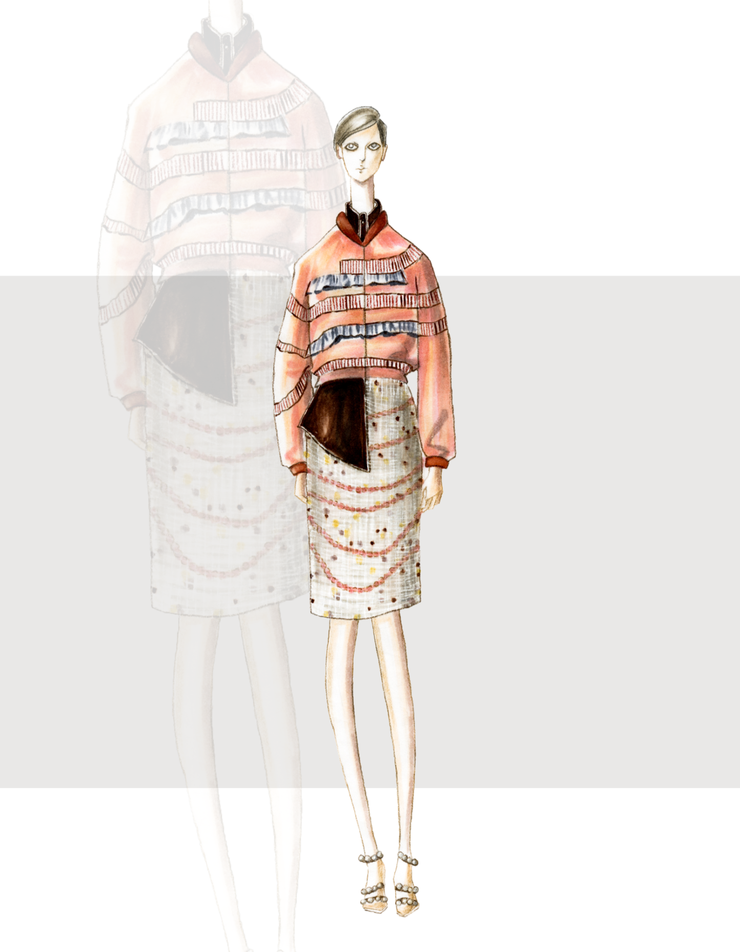 Fashion Illustration: Chanel Inspired