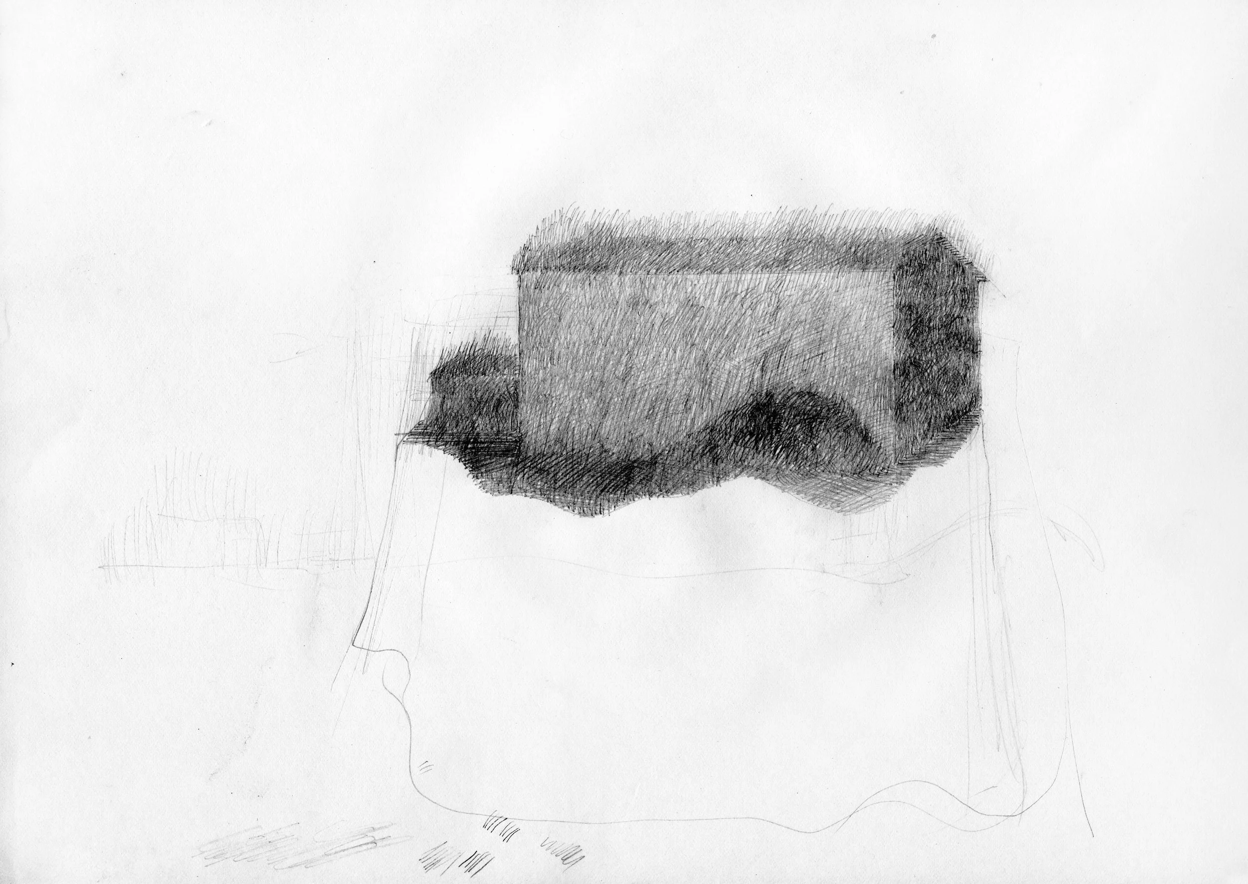 Stammhaus, 2019, Bleistift, Papier, 21,5 x 31 cm