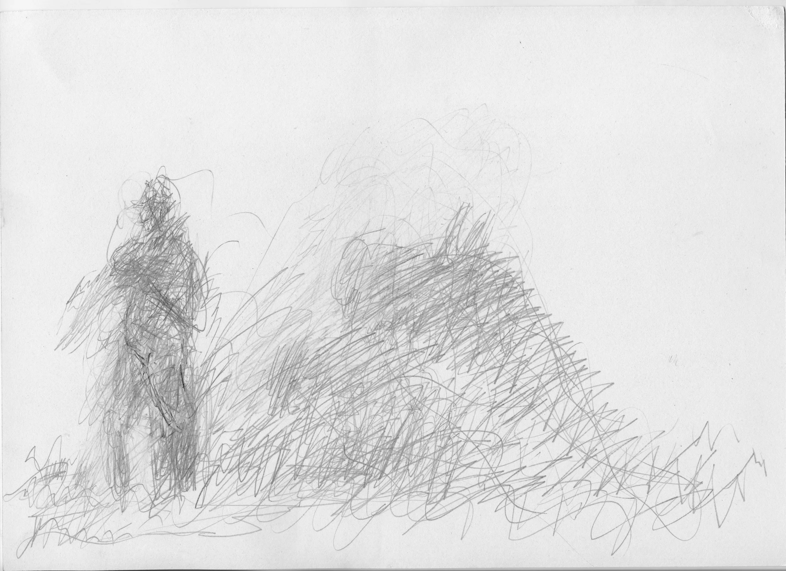 Komposthaufen 1, 2015, Bleistift, Papier, 29,7 x 21 cm