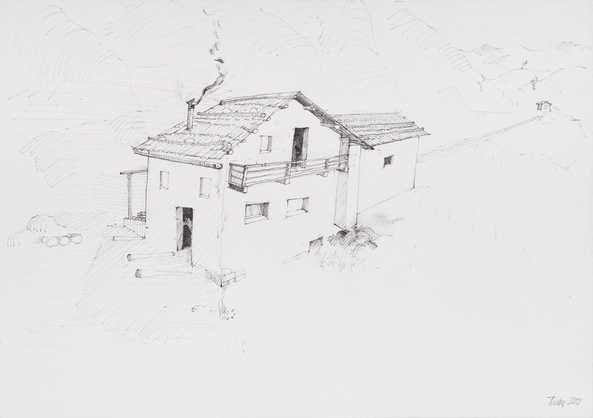 o.T. ('Durra'), 2013, Bleistift, Papier, 29,7 x 21 cm, Privatbesitz