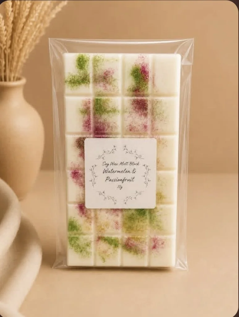 70g Watermelon & Passionfruit Wax Melt Block