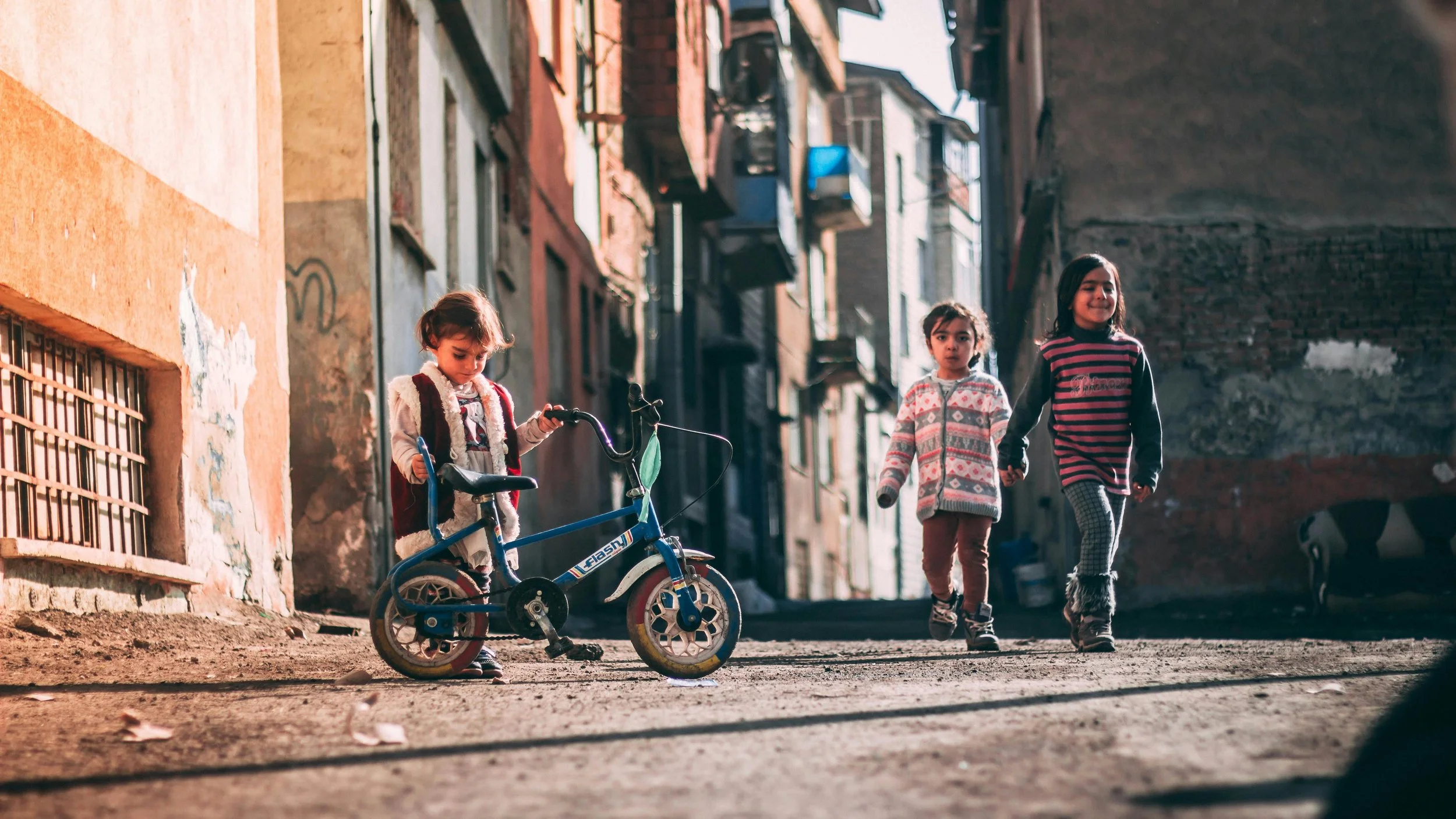 The joy of the children