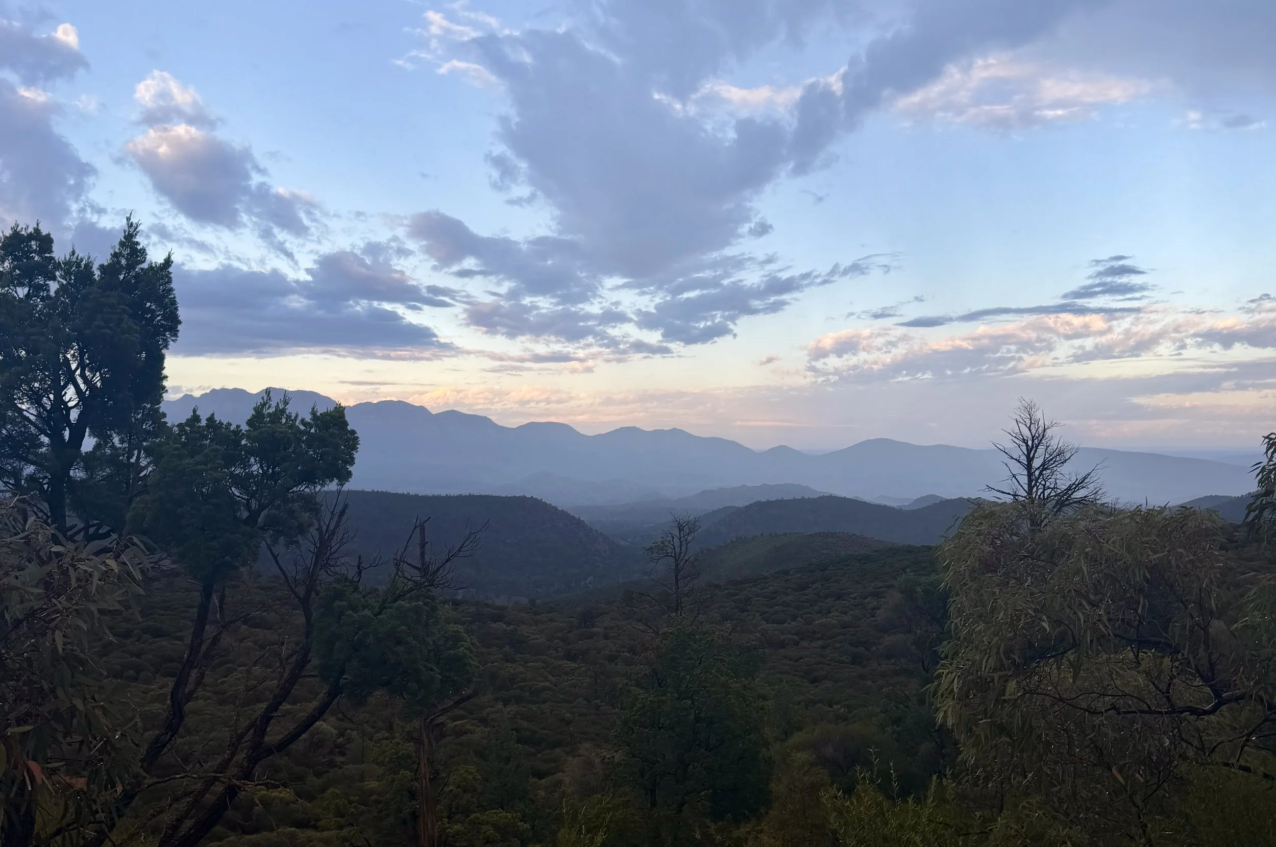 Flinders Ranges. Looking out over the Elder Range from Bridle Gap on the Heysen Trail.