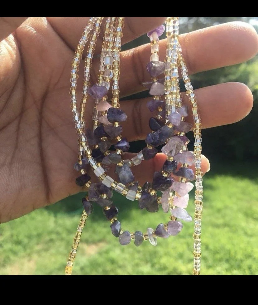 Amethyst Goddess — Spiritual Healing + Inner Peace Waist Beads