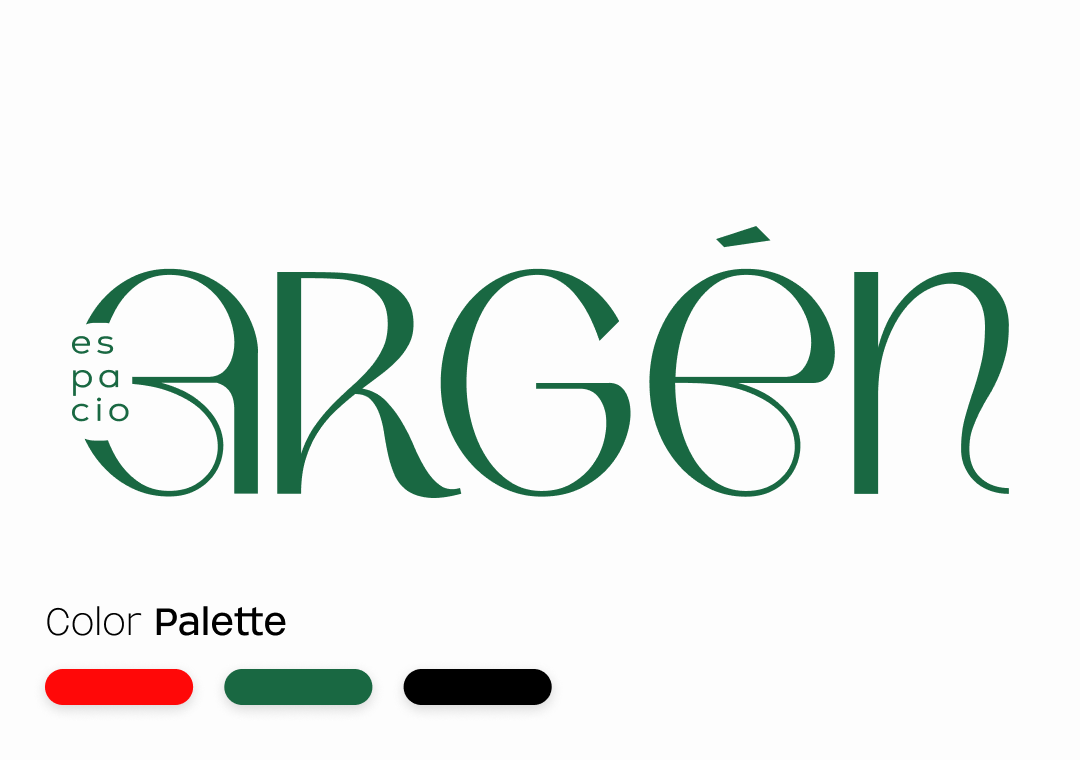 Imagen con palabras en tipografía artística que dice 'El país es arcoíris' en colores verde y negro, con una paleta de colores rojo, verde y negro en la parte inferior.