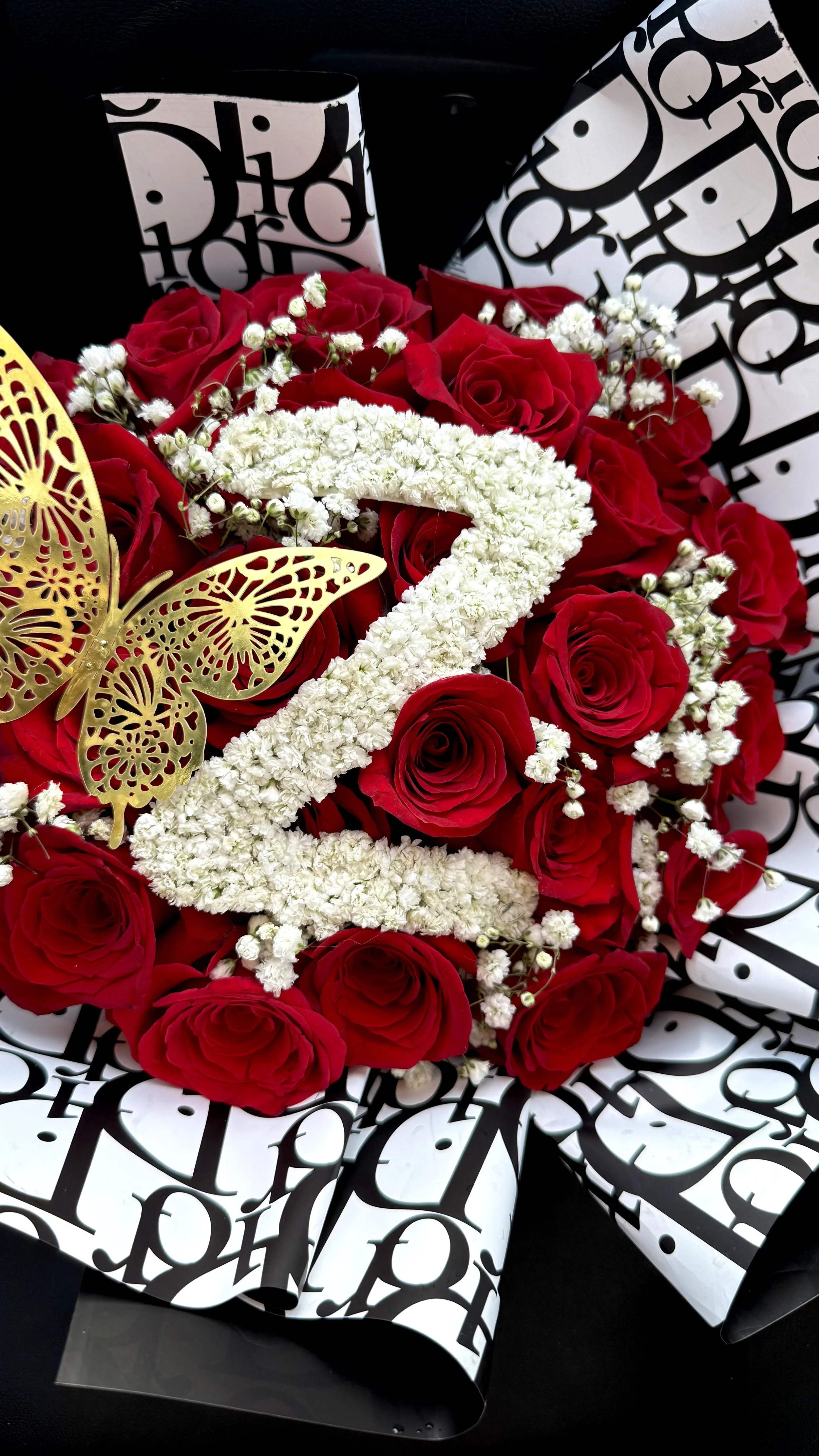 Rose Initial Bouquet