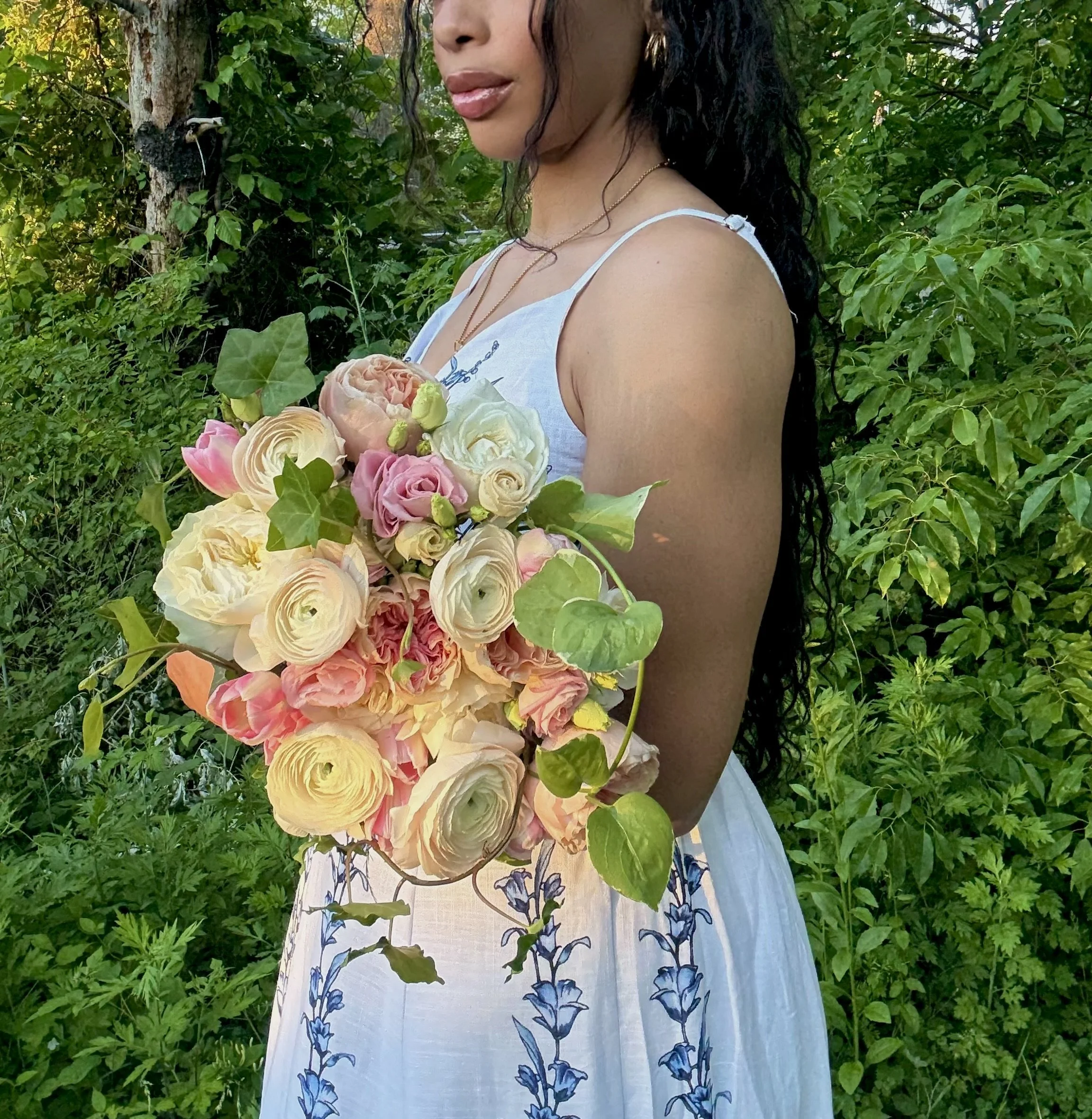 Ivy Garden Rose Bouquet