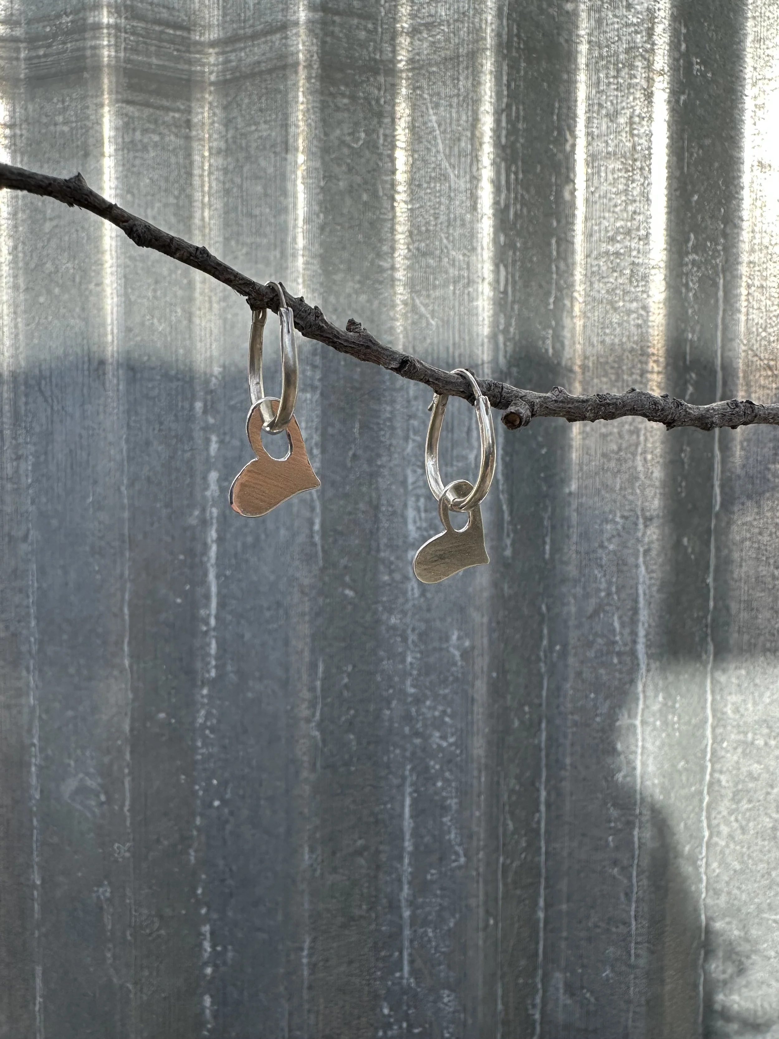 Heart Hoop Charms