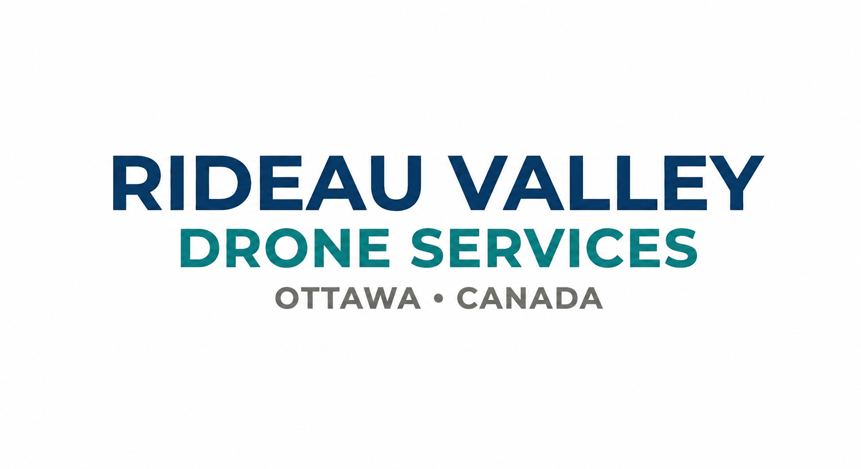 Logo for Rideau Valley Drone Services, based in Ottawa, Canada.