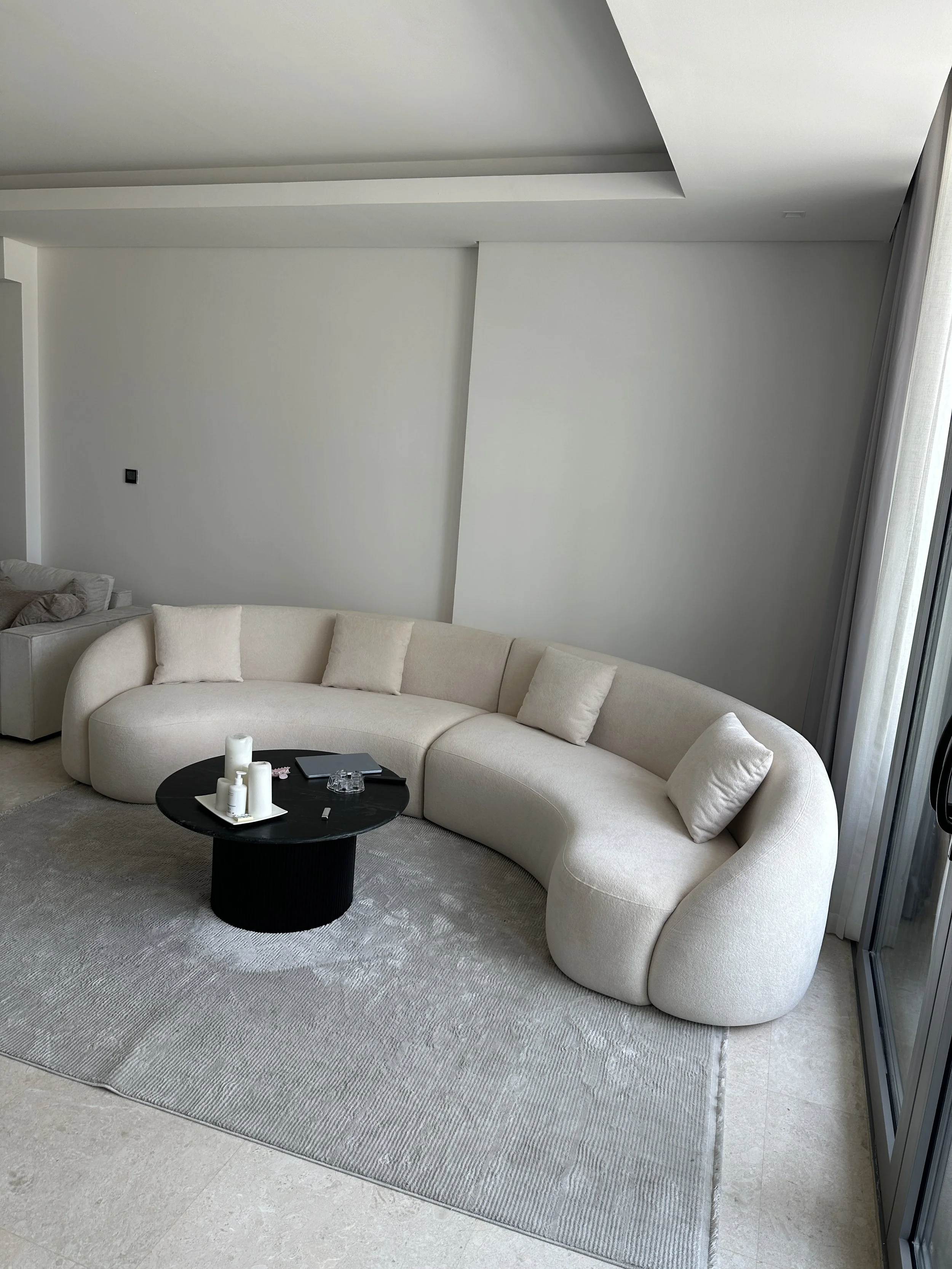 Sculpture Curved Sofa - Fluffy
