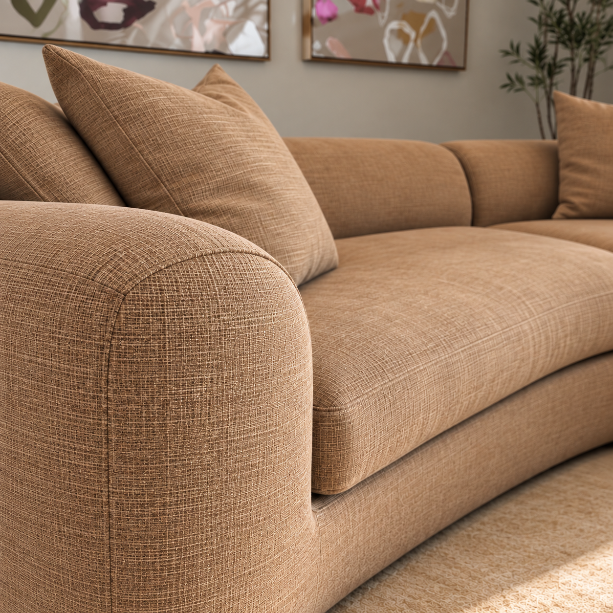 The Structural Curved Sofa