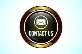 Contact us button with an email icon in a circular design