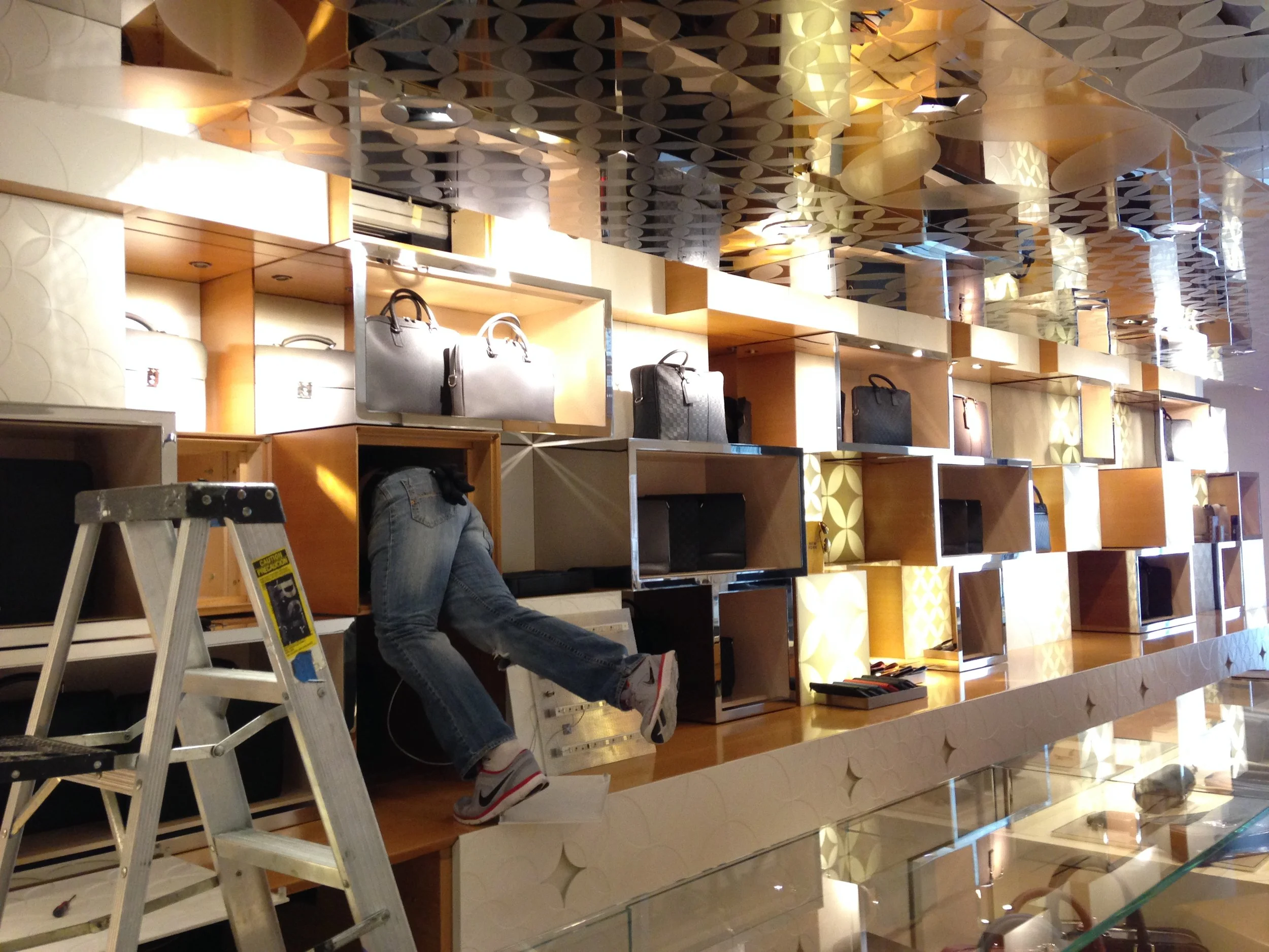 Luxury retail maintenance and store improvement project completed by Conquest Management, providing electrical services, facility maintenance, and operational support for premium retail environments in NYC.