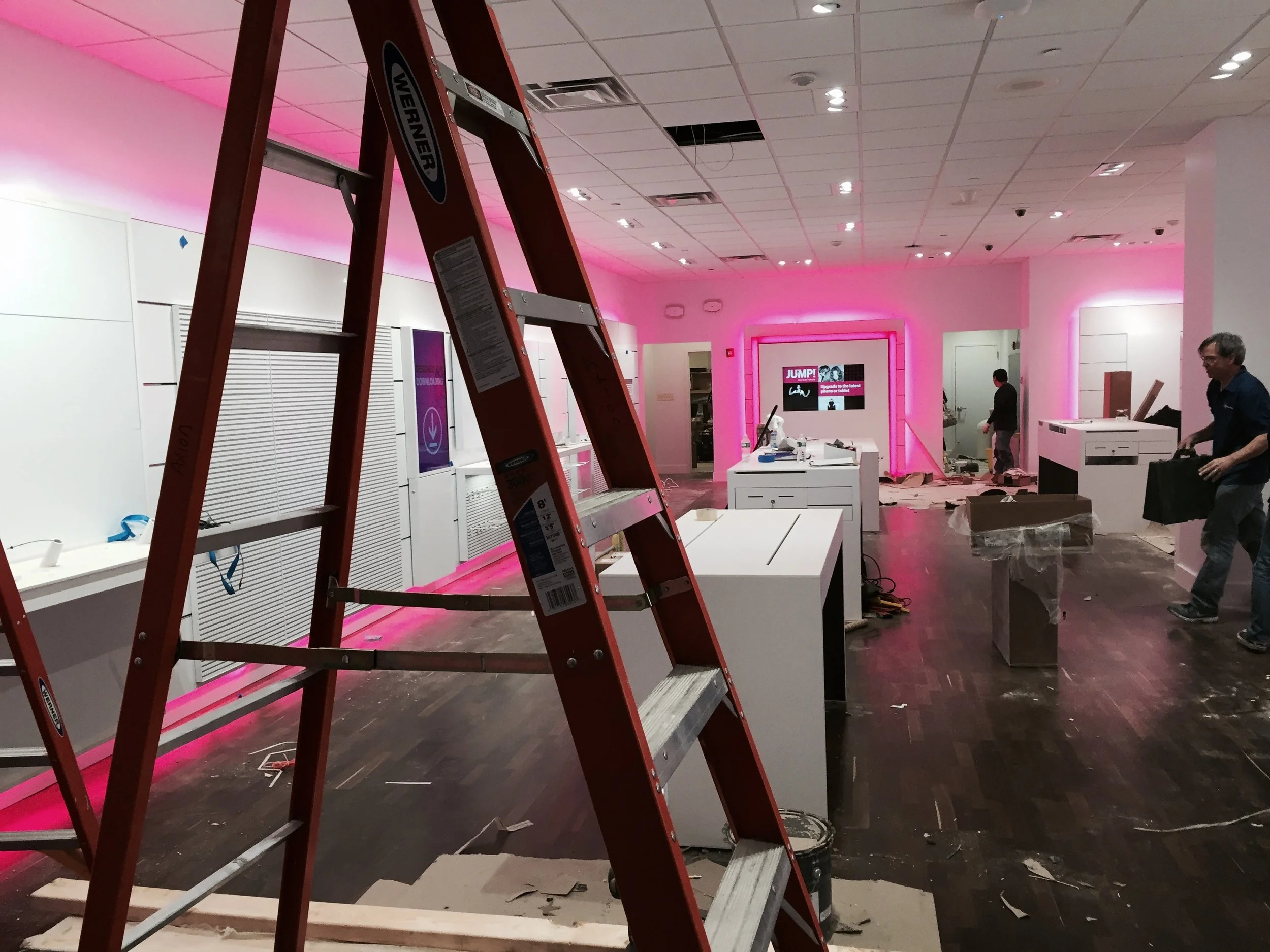 Retail renovation and store improvement project completed by Conquest Management, providing electrical services, lighting installation, facility maintenance, and operational support for a commercial retail environment in NYC.