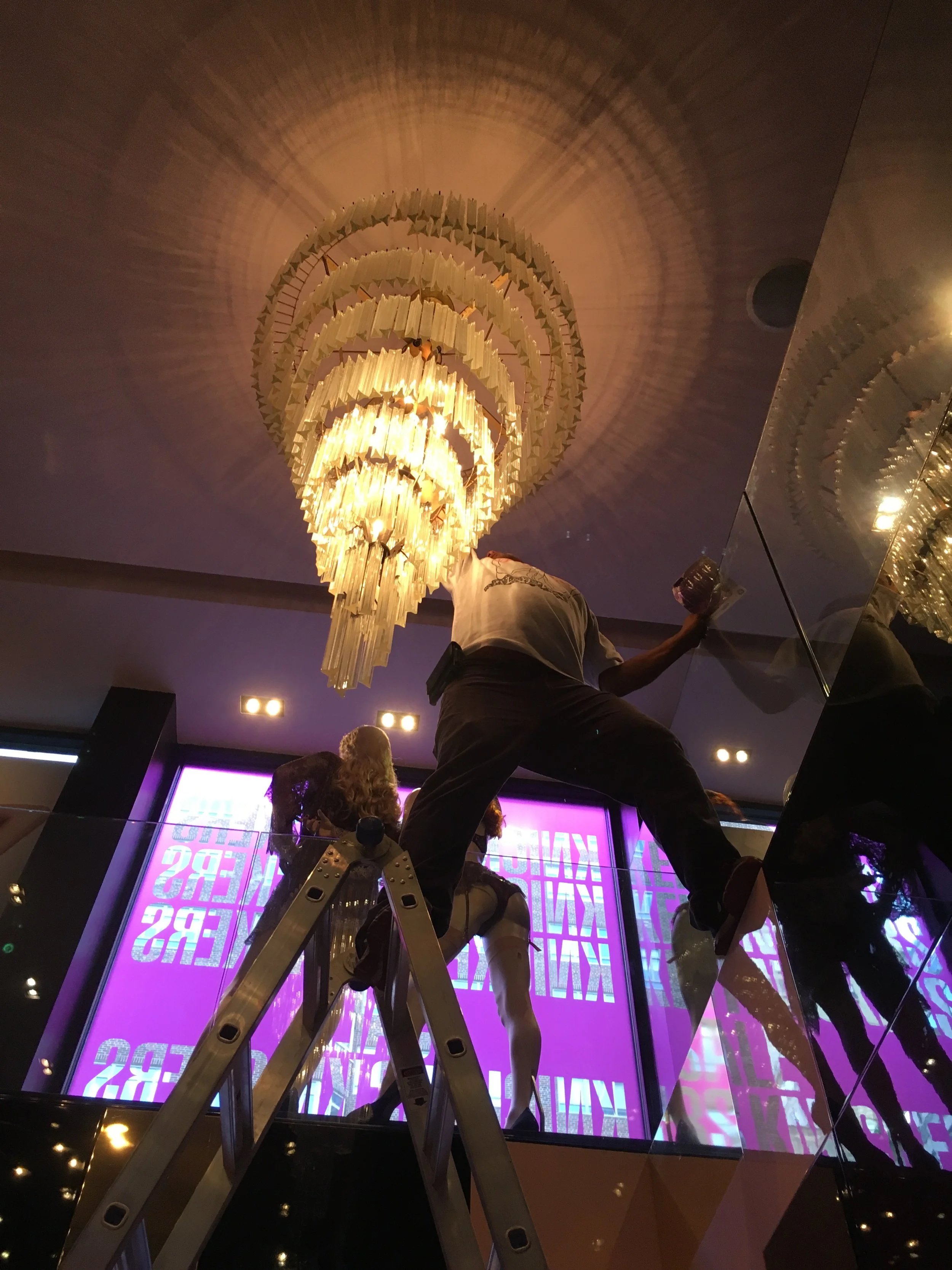 Luxury retail maintenance and store improvement project completed by Conquest Management, providing electrical services, facility maintenance, and operational support for premium retail environments in NYC.