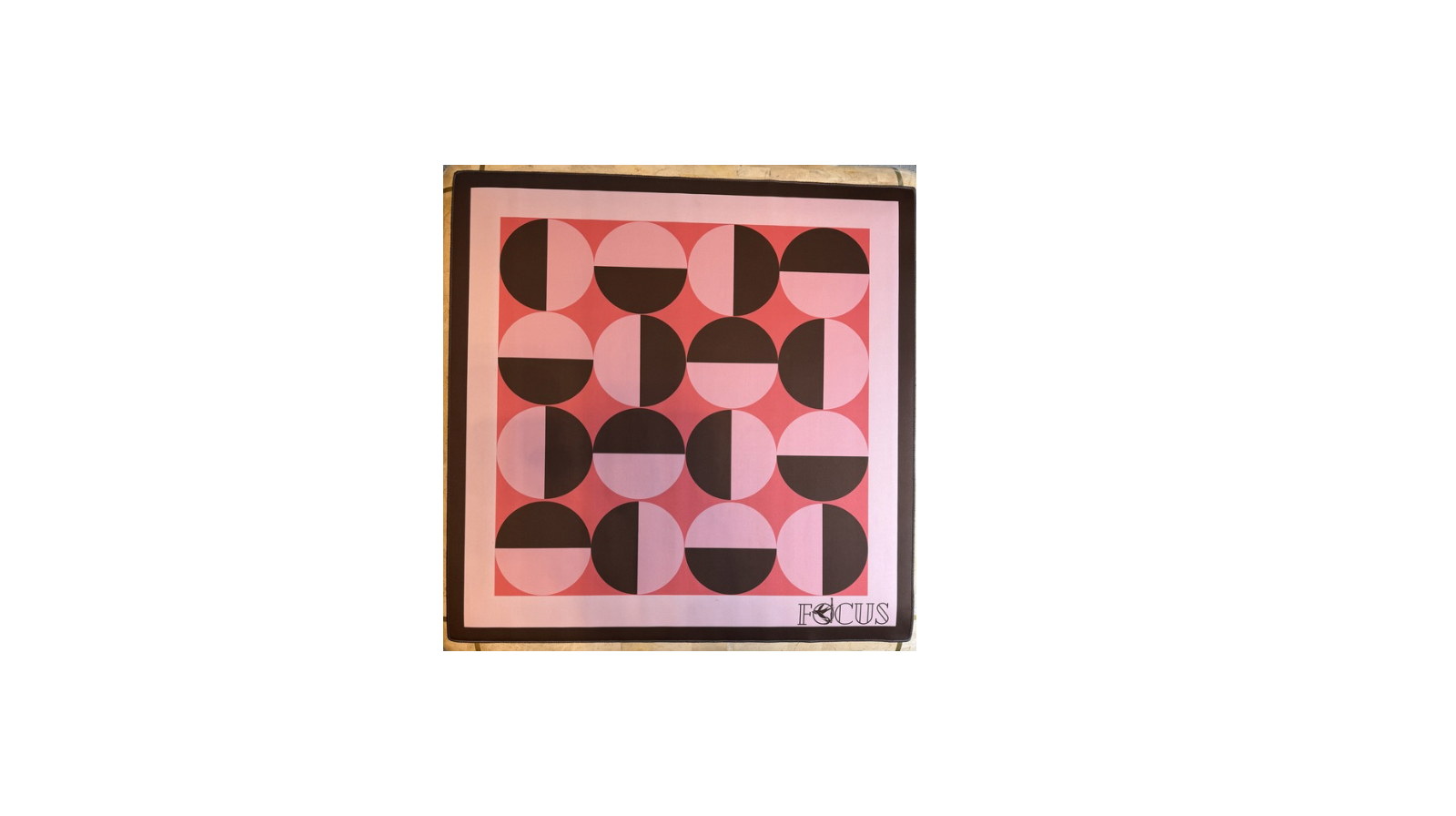 Pink Circles Mahjong Mat