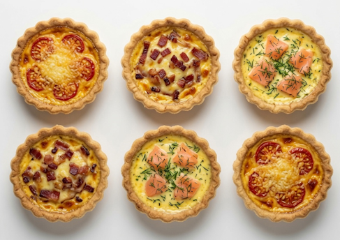 Mixed Pack of 6 Mini Bake Quiches