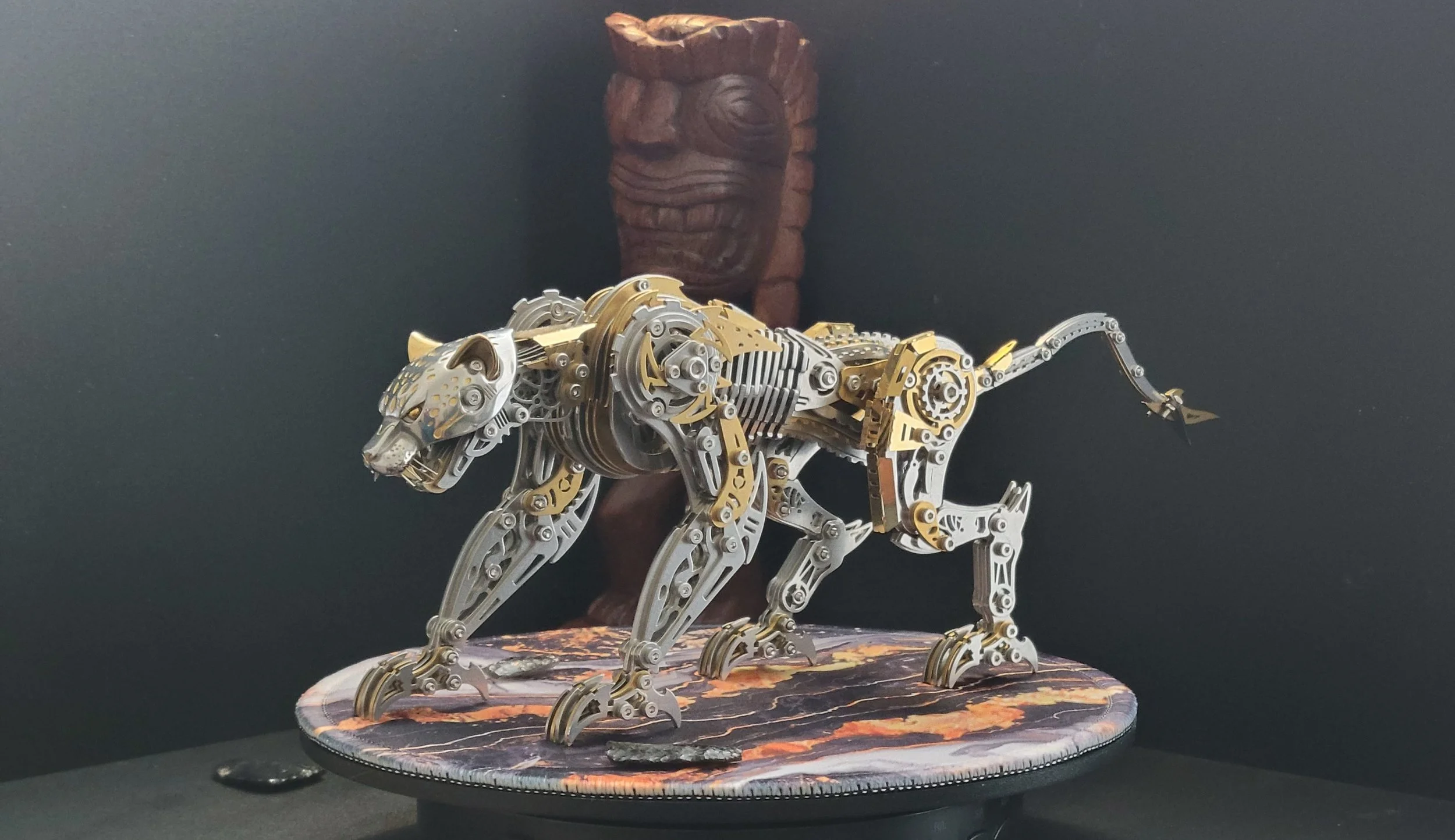 Mechanical Panther Sculpture